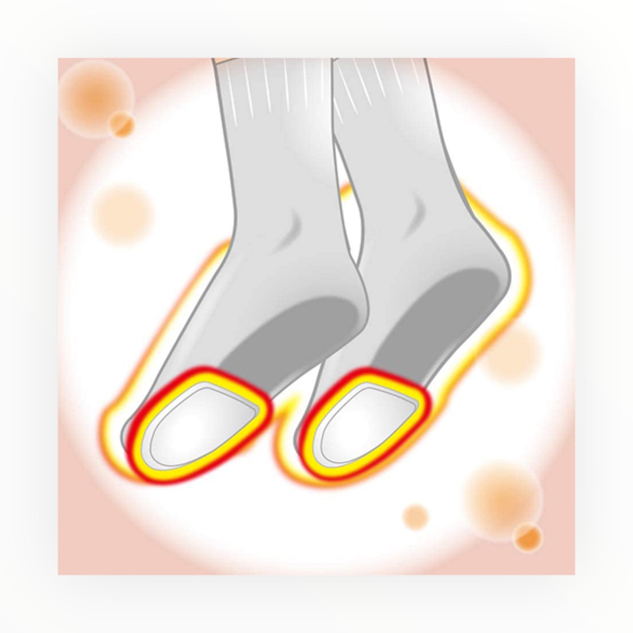 S.T CORPORATION Onpax Zehenwärmer für Socken – Weiß (15 Stück)