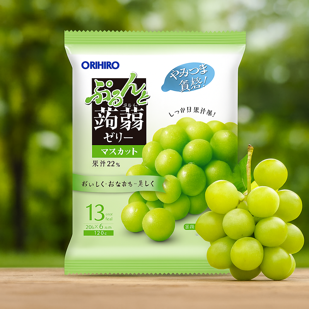 ORIHIRO Purunto Konjac Jelly Pouch - Muscat 120g