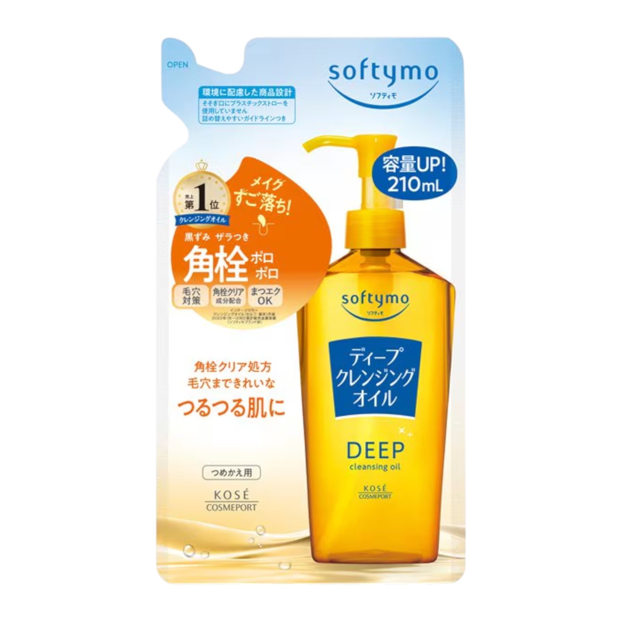 KOSE Softymo Deep Cleansing Oil Refill – 210ml