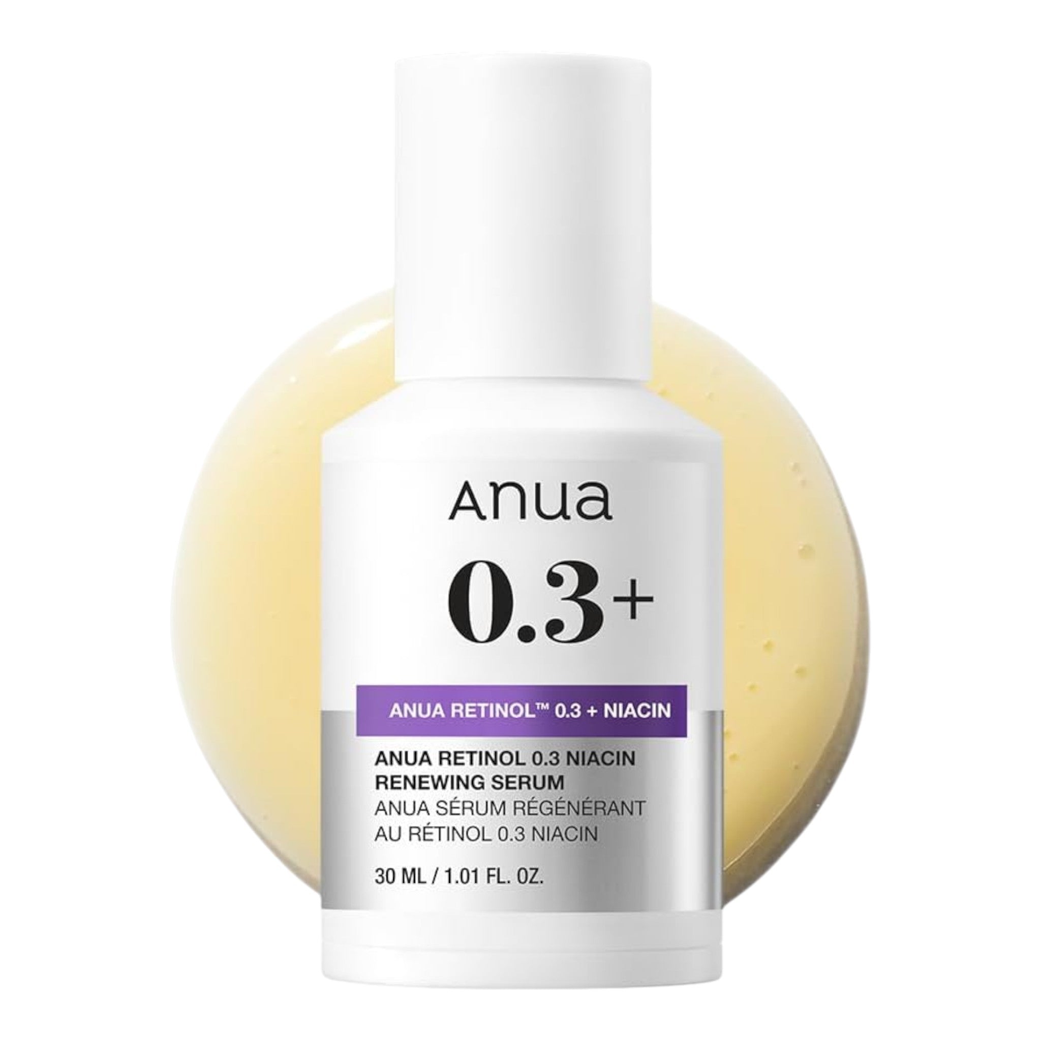 Anua Nano Retinol 0.3% + Niacin Renewing Serum - 30ml