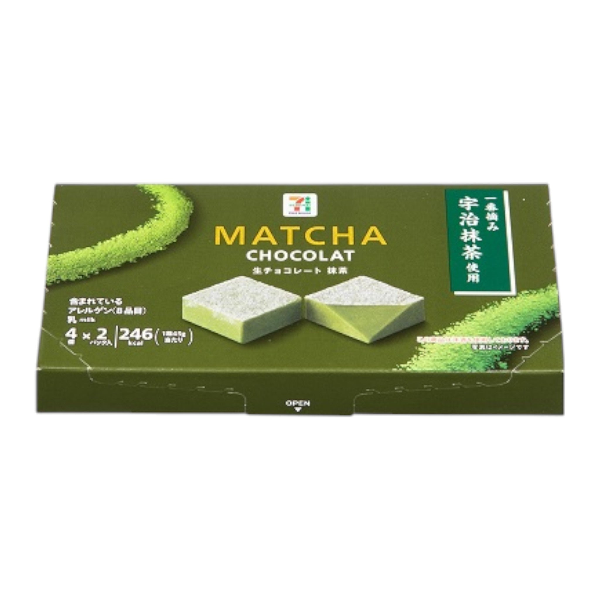 7-Eleven Japan Matcha Nama Chocolate - 4pcs x 2 Packs