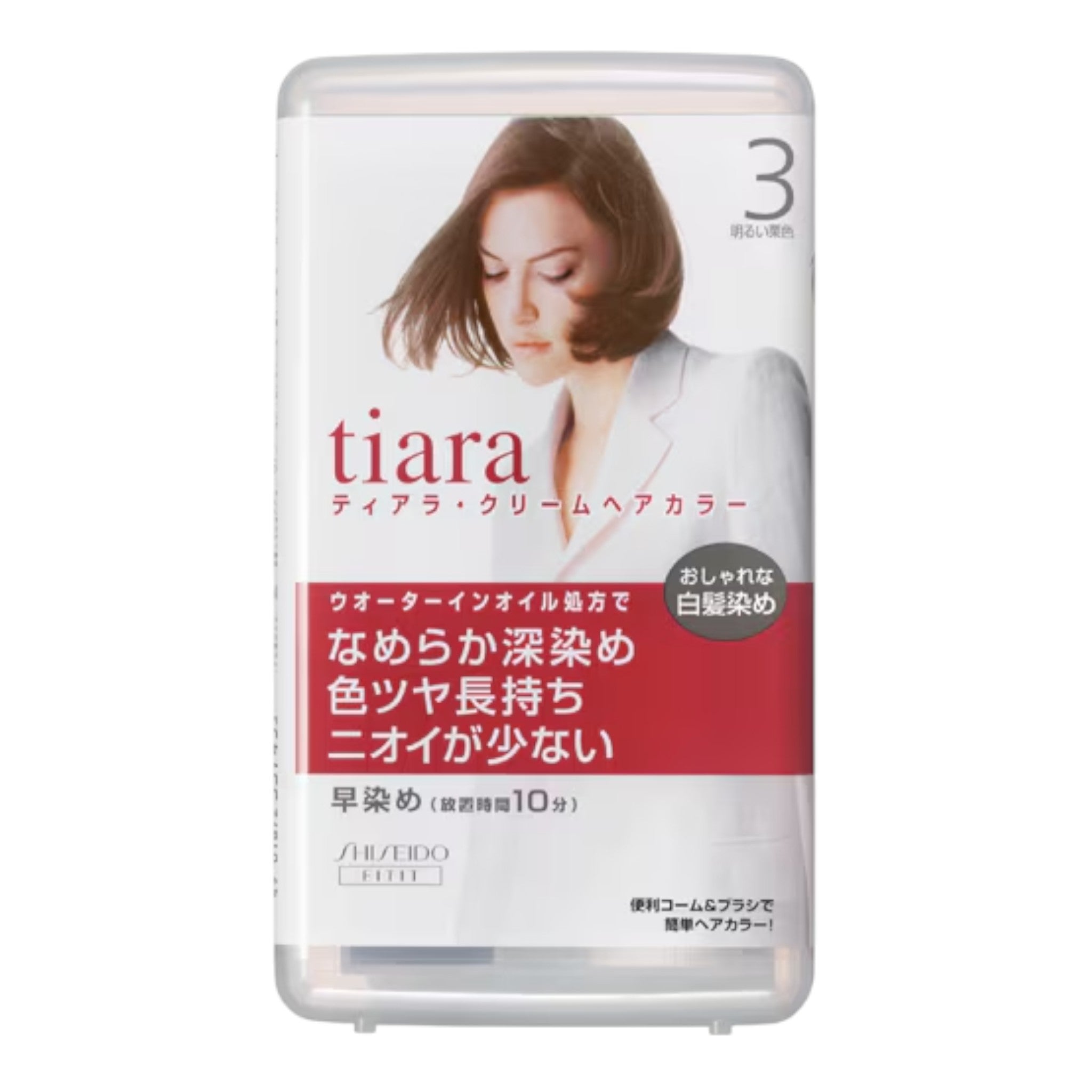 Shiseido Tiara Cream Hair Color - 3 Bright Chestnut