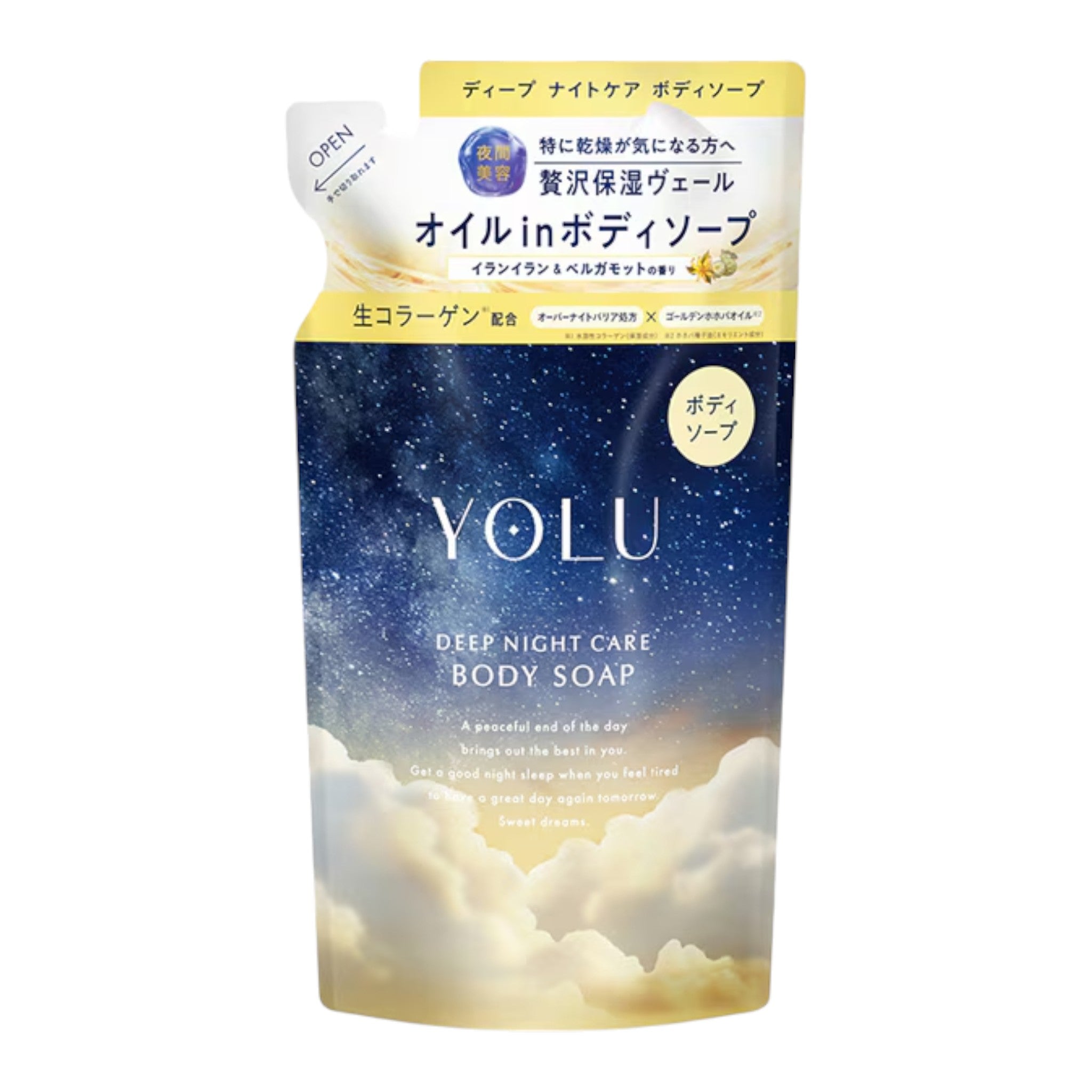 YOLU Deep Night Care Body Soap Refill - 400ml