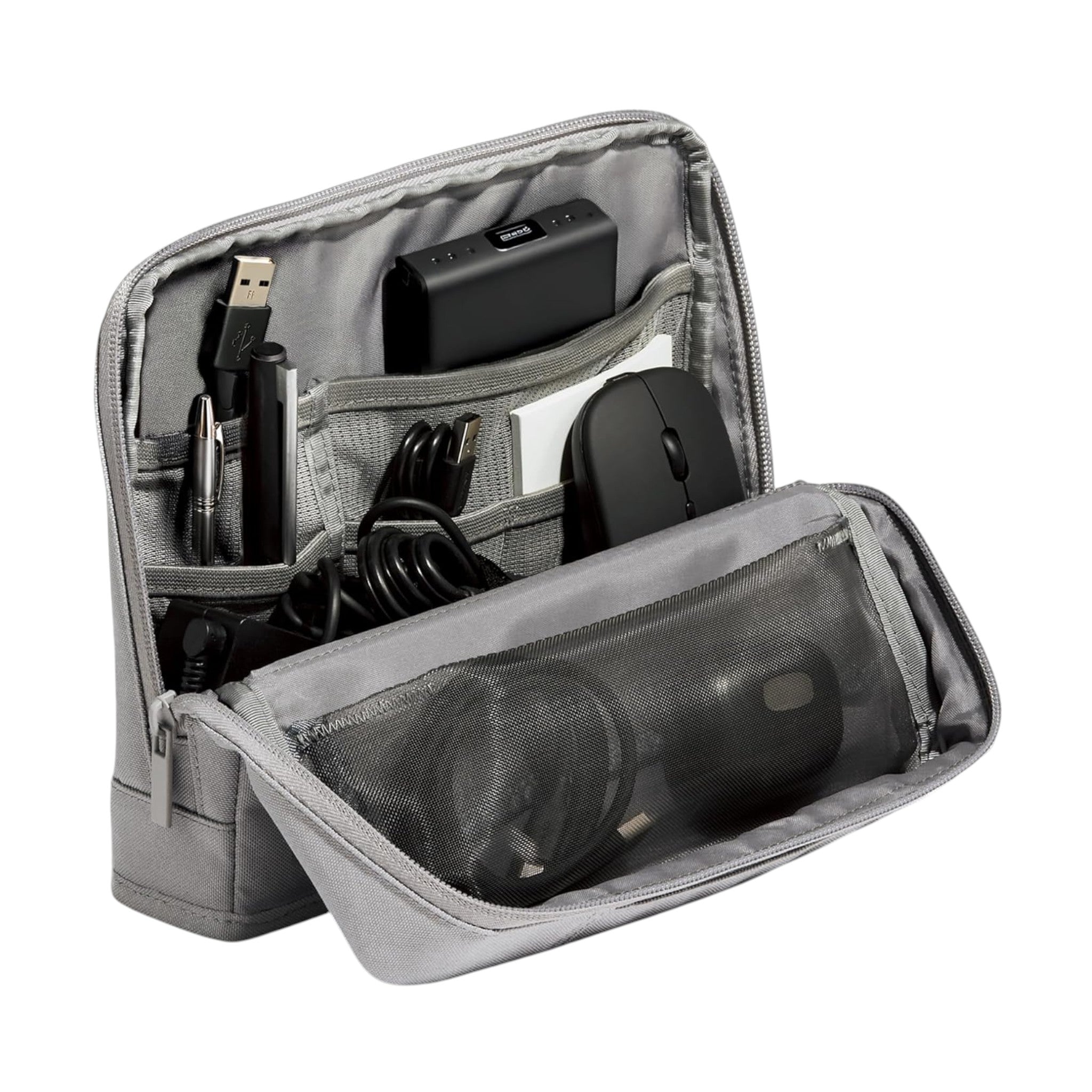 Kokuyo HAKOBIZ Stand Tool Pouch Gray AMBG-SP100M