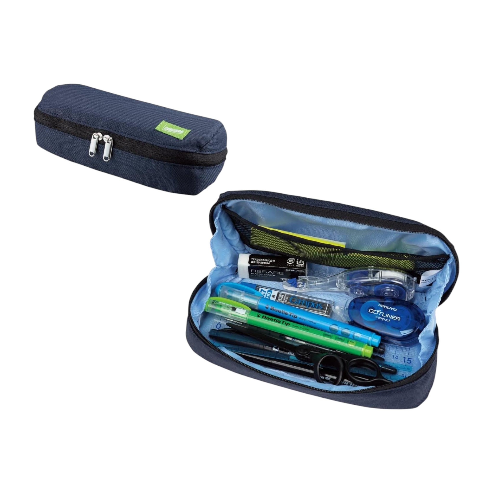 Kokuyo Shelbro Wide-Open Pencil Case F-VBF190-2