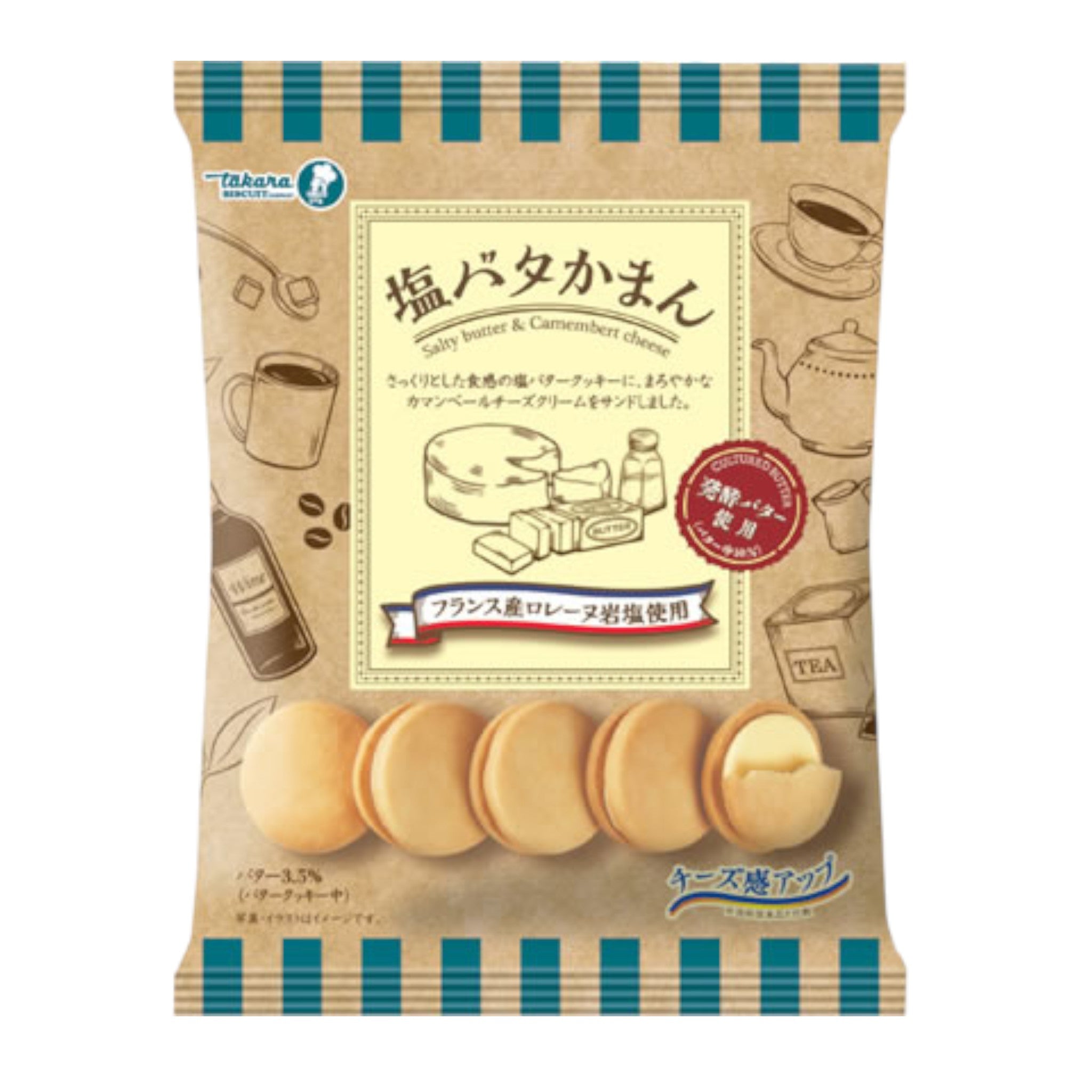 Takara Seika Salt Butter Camembert Cookies 102 g