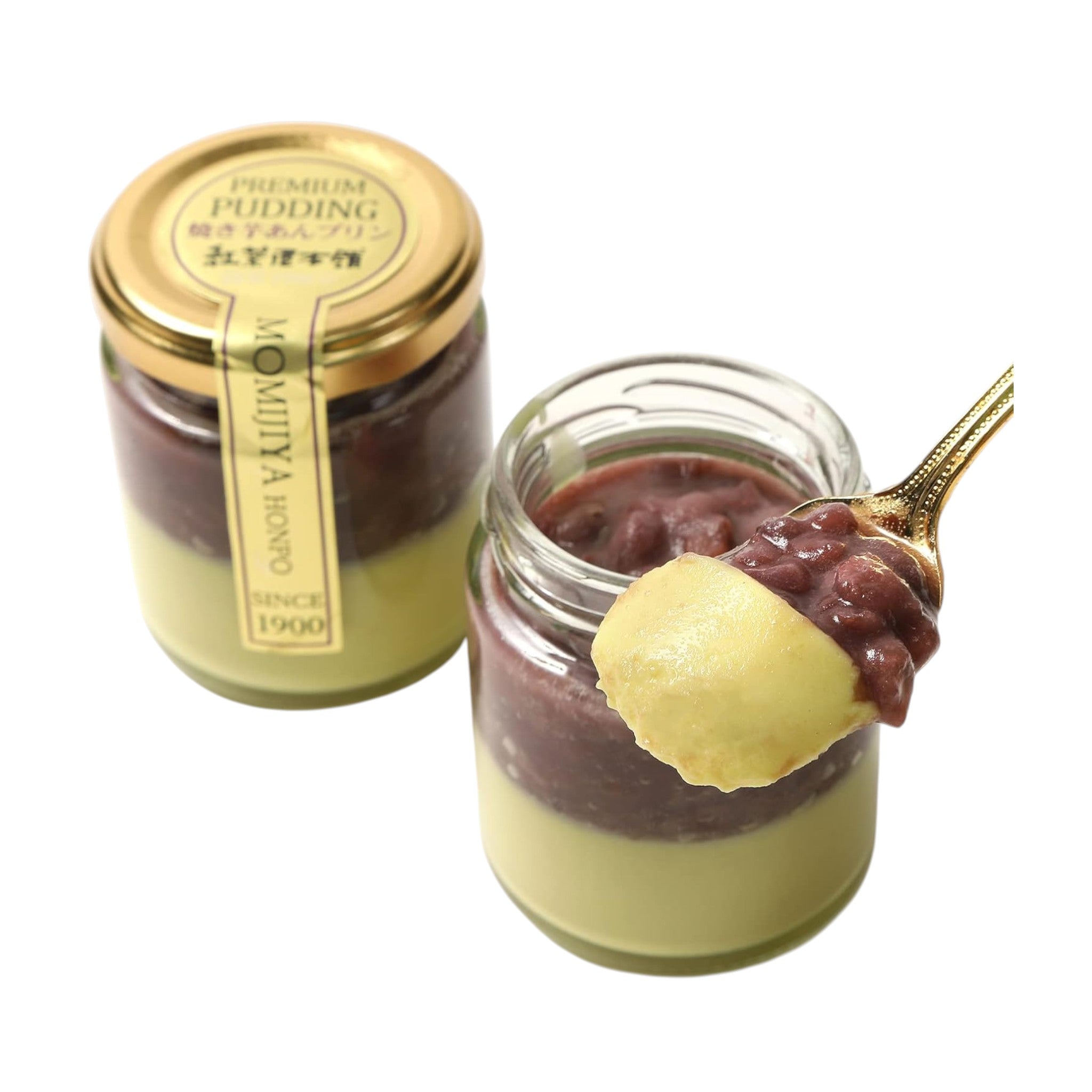 Premium Sweet Potato Red Bean Pudding (6 Pieces)