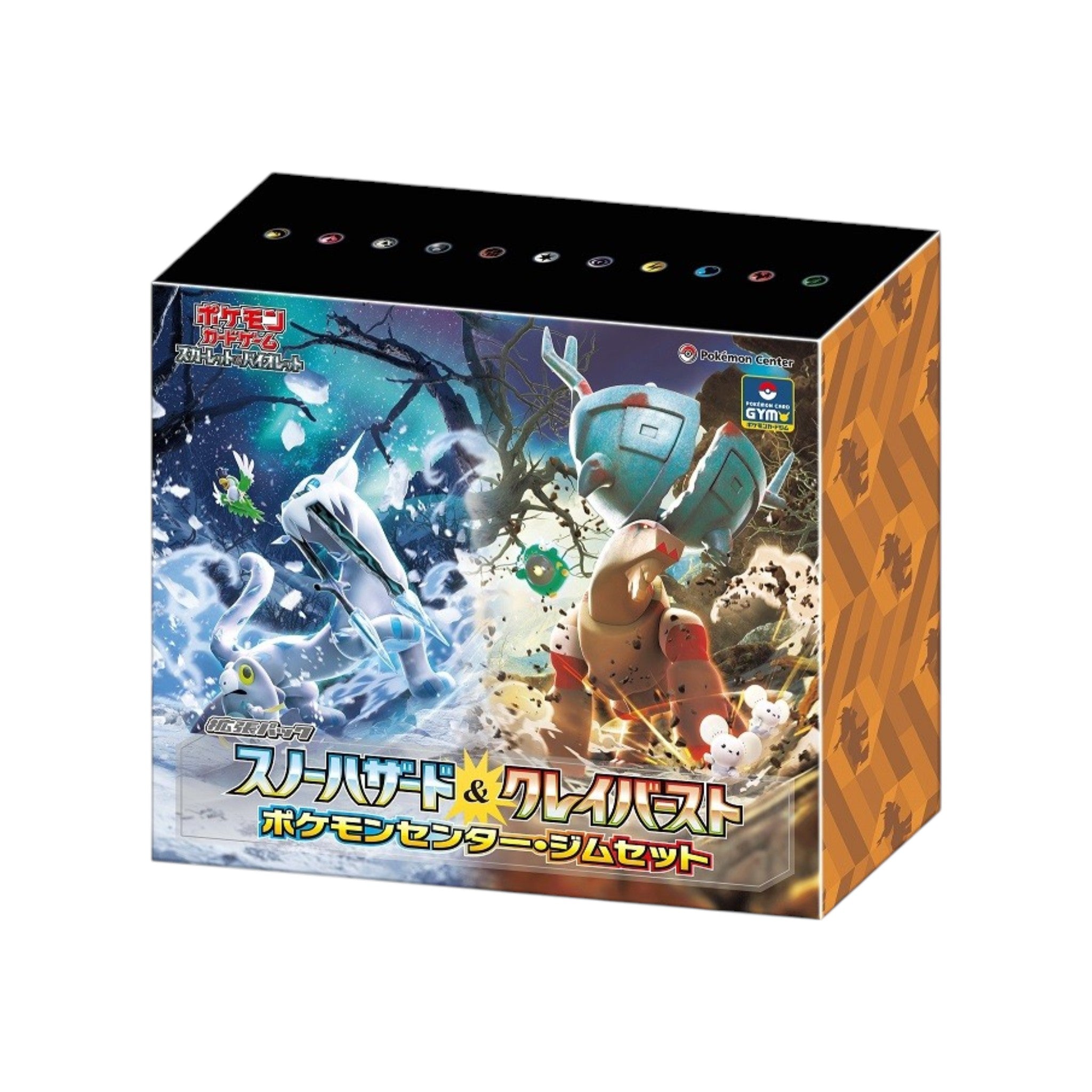 Pokemon TCG Snow Hazard & Clay Burst Pokemon Center Gym Set Box
