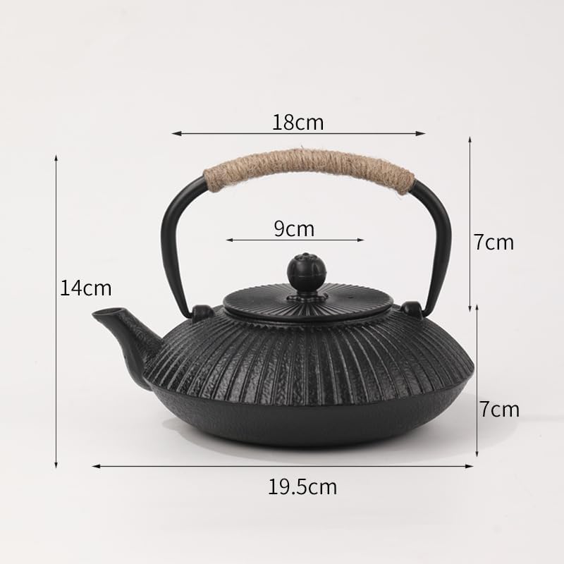 Nambu Tekki Cast Iron Kettle 0.8L โ Direct Fire & IH Compatible