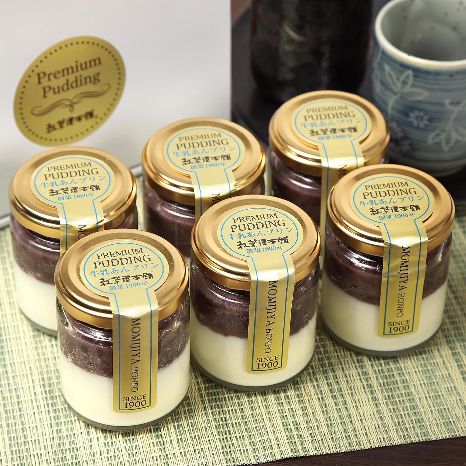Premium Milk Red Bean Pudding (6 Pieces)