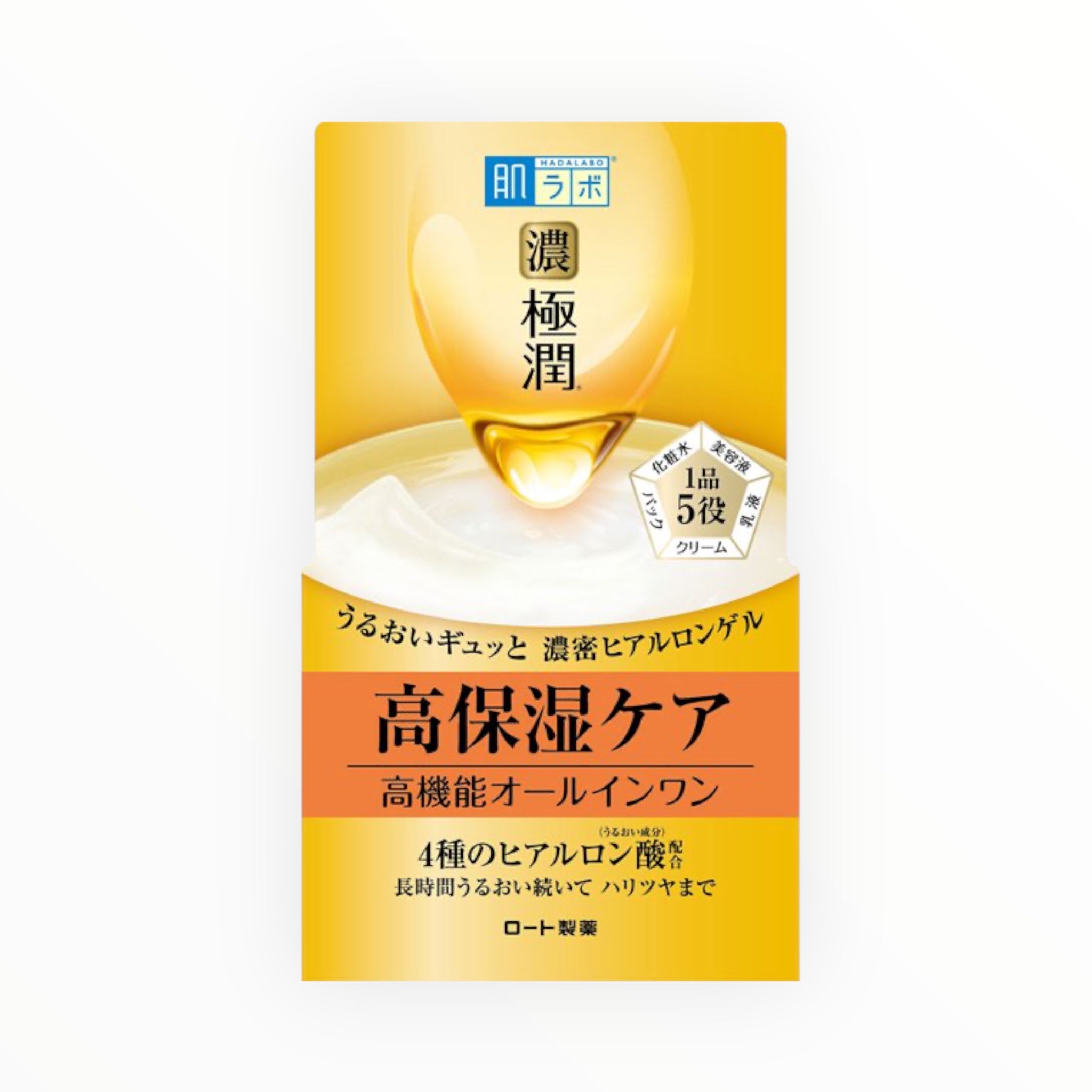 Rohto Hada Labo Gokujyun Perfect Gel 3.53 oz (100g) – Choose 1 to 6 Packs
