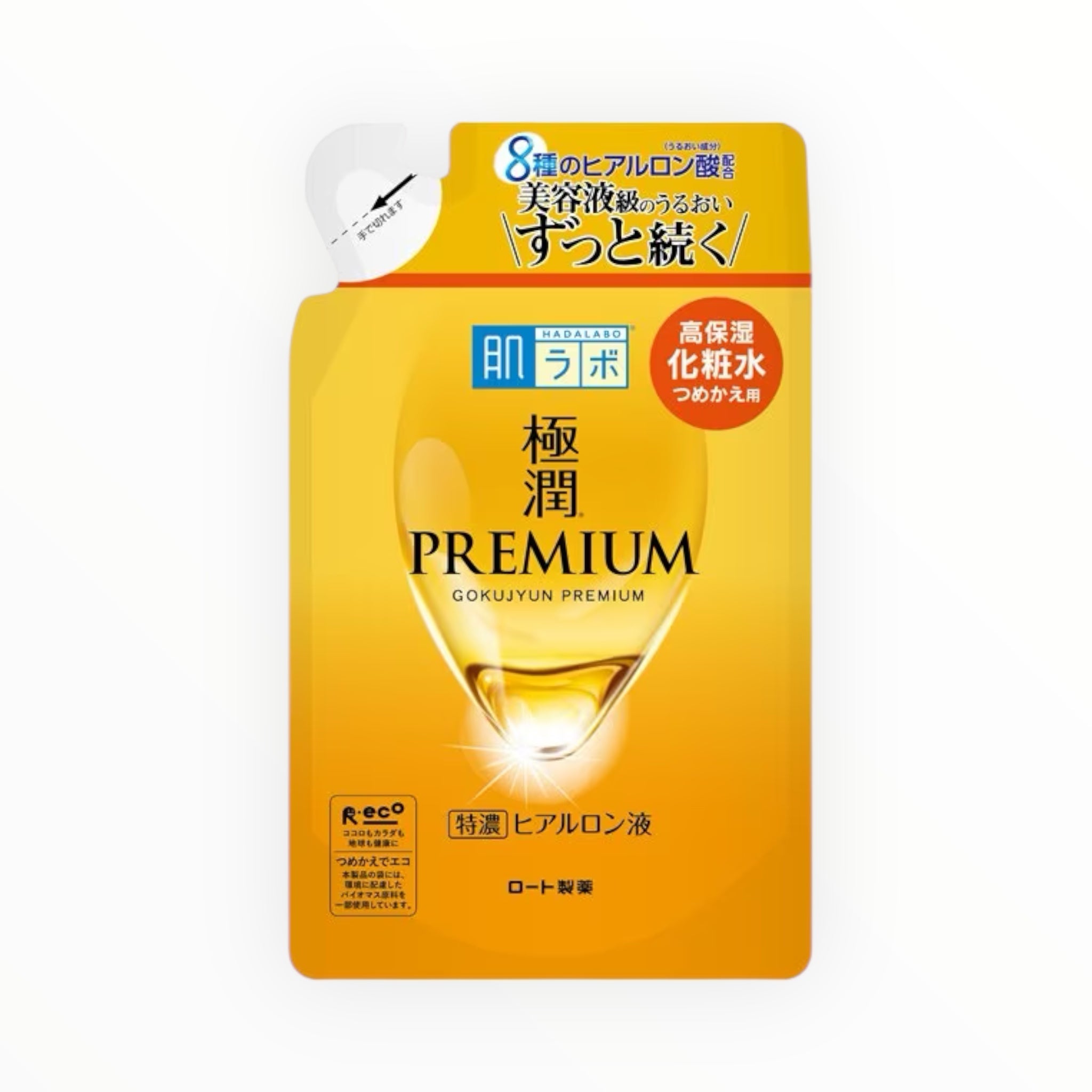 Rohto Hada Labo Gokujyun Premium Hyaluronic Lotion Refill 5.75 fl oz (170ml) โ Choose 1 to 6 Packs