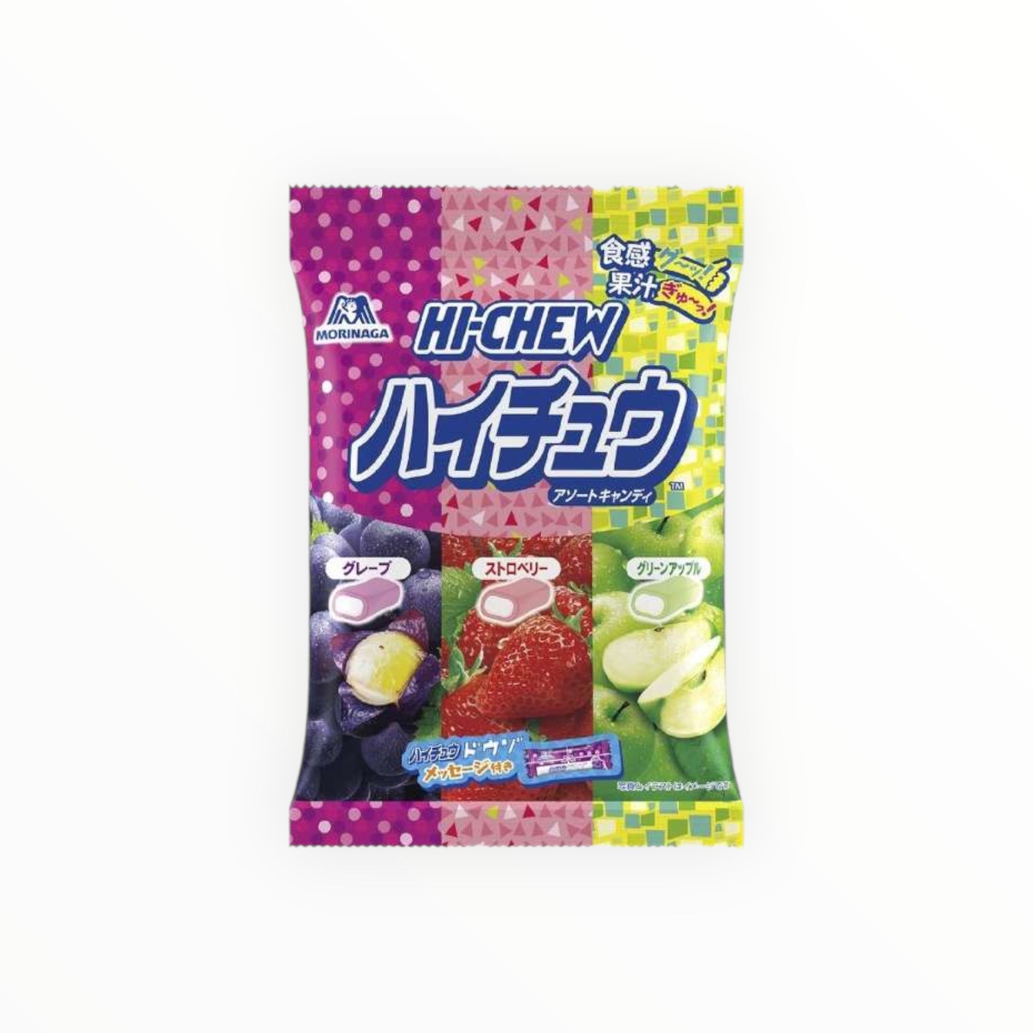 Morinaga Hi-Chew Japanese Soft Fruit Candy 3 Flavors Assortment (Pack