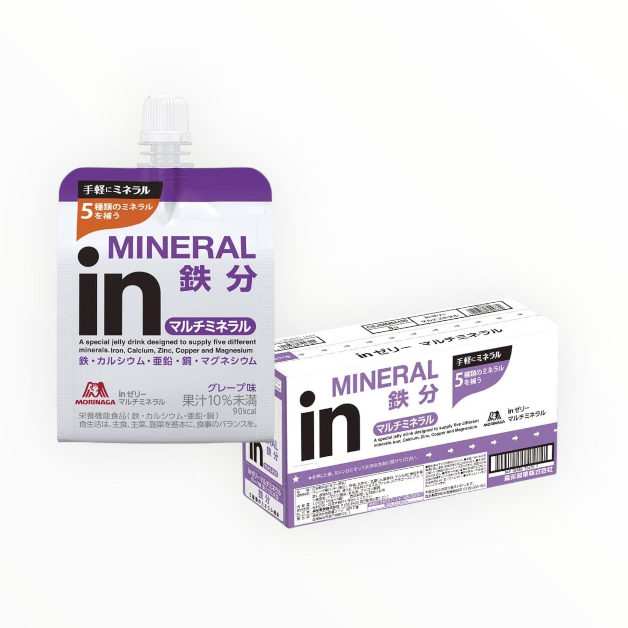 Morinaga in Jelly Multimineral 180g ร 6 Pieces