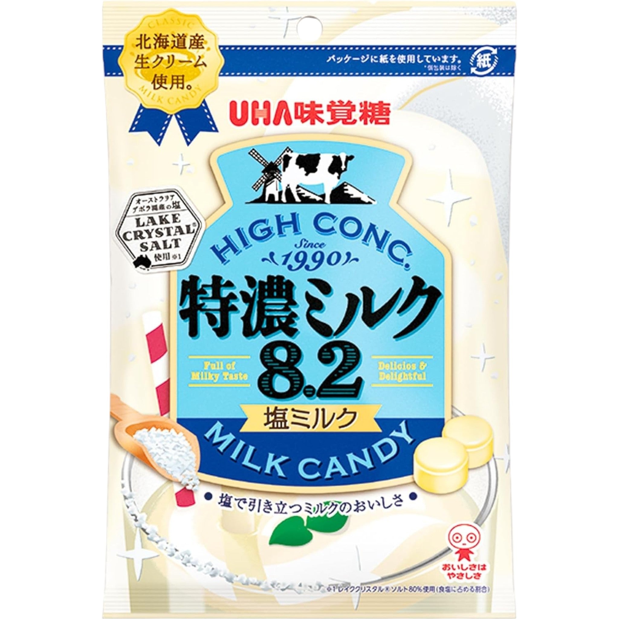 UHA Mikakuto Tokuno Milk 8.2 Salt Milk Candy 75g