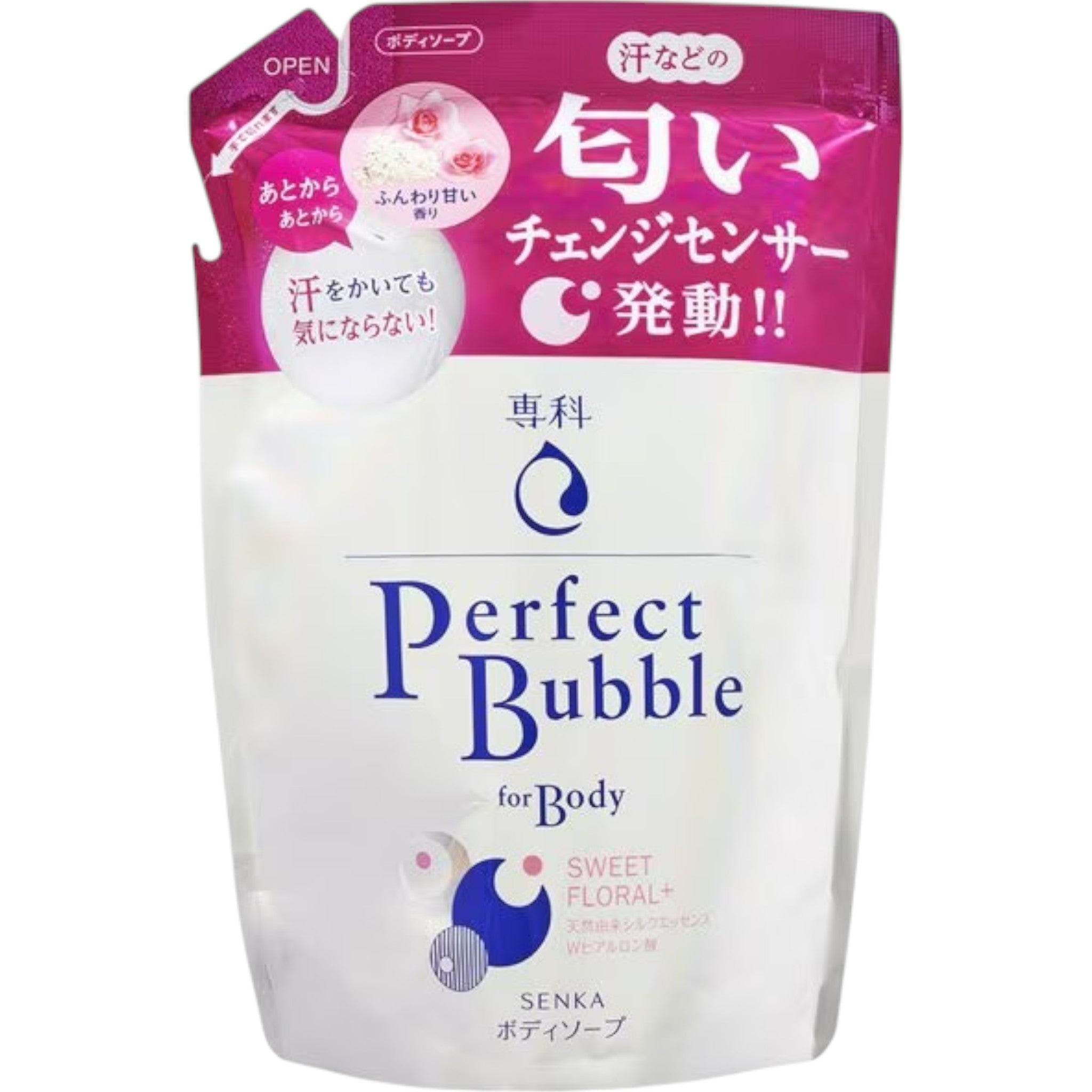 Senka Perfect Bubble for Body Sweet Floral Refill 350ml