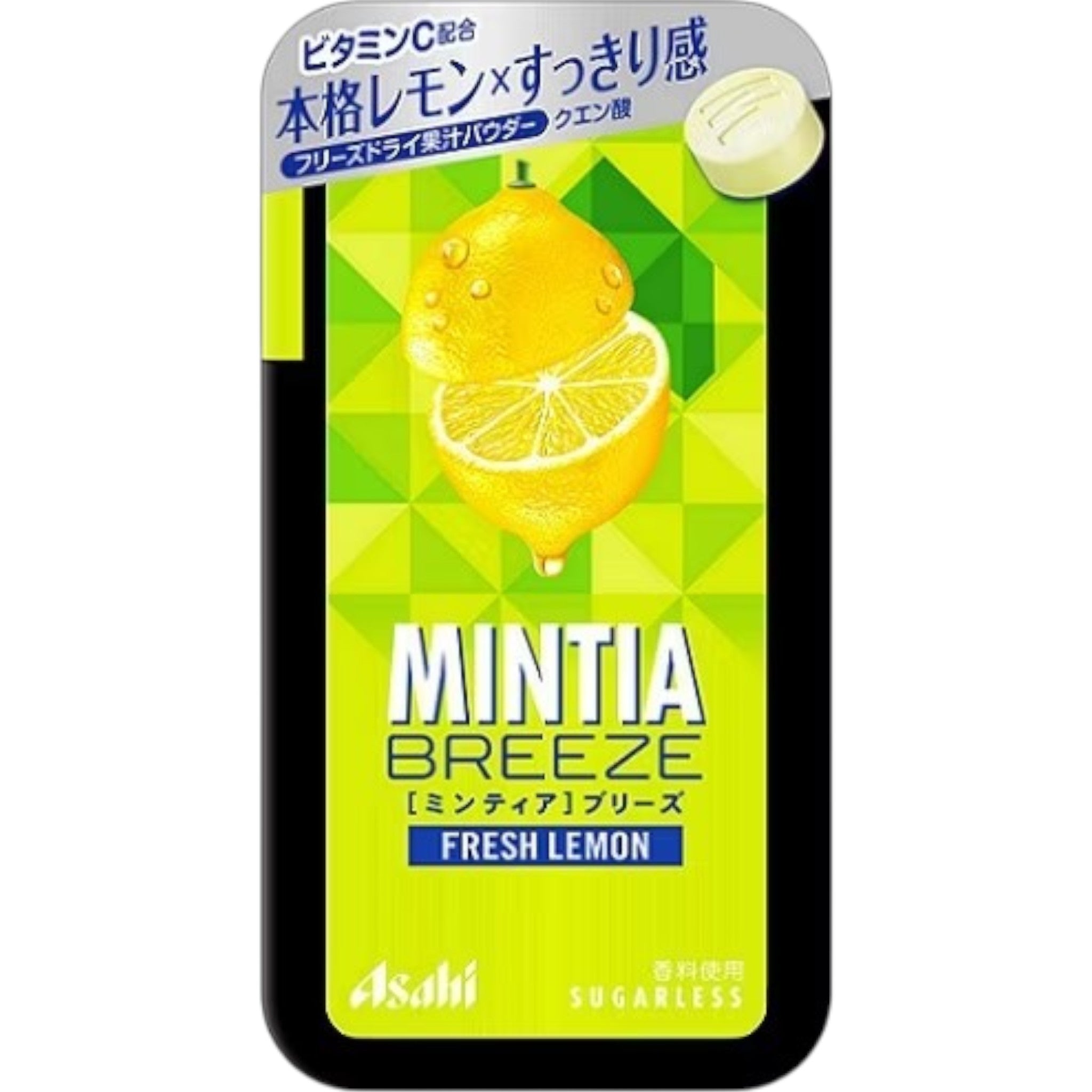 Asahi MINTIA Breeze Fresh Lemon 30 Tablets × 5 Packs
