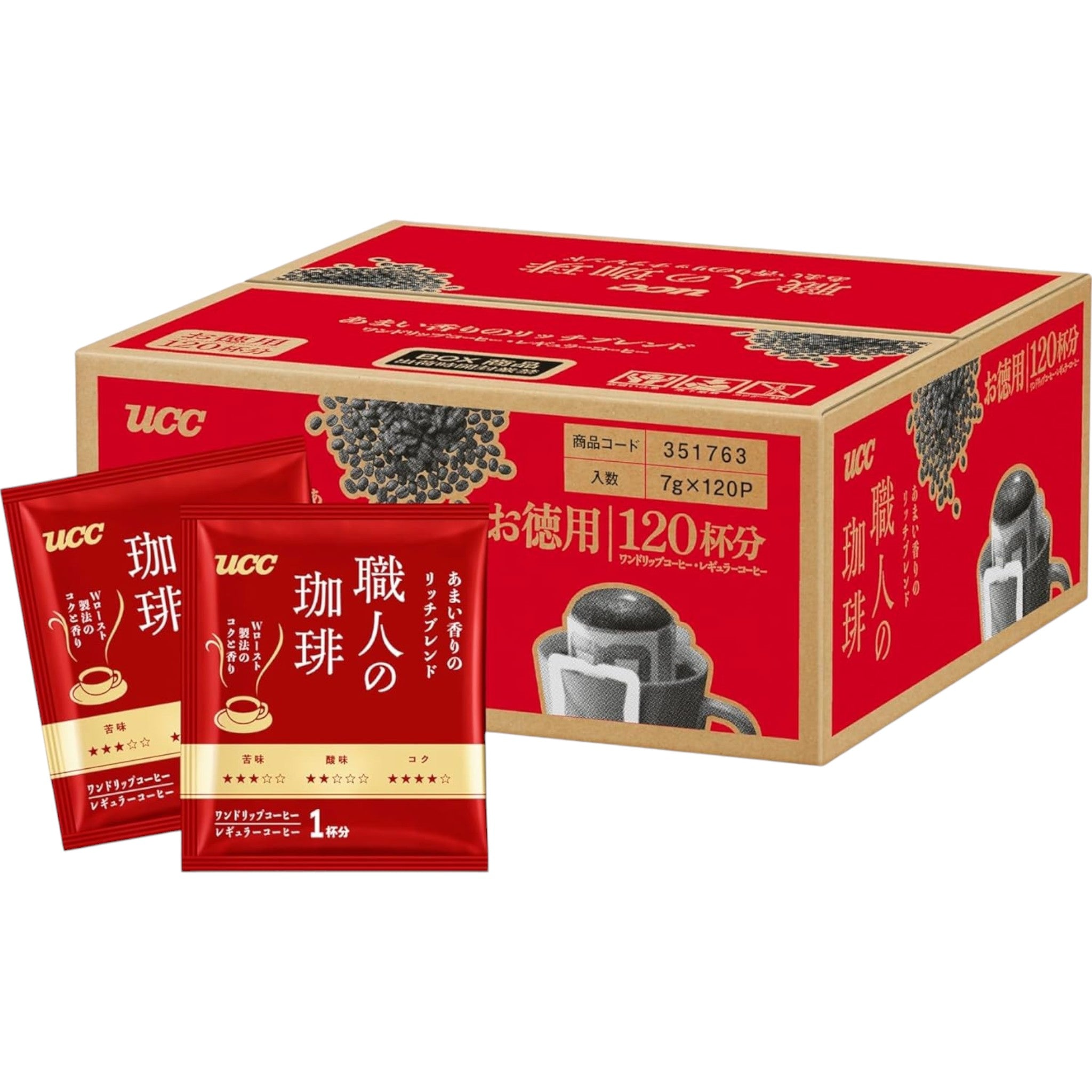 UCC Craftsman’s Coffee Drip Coffee Sweet Aroma Rich Blend 120 Packs