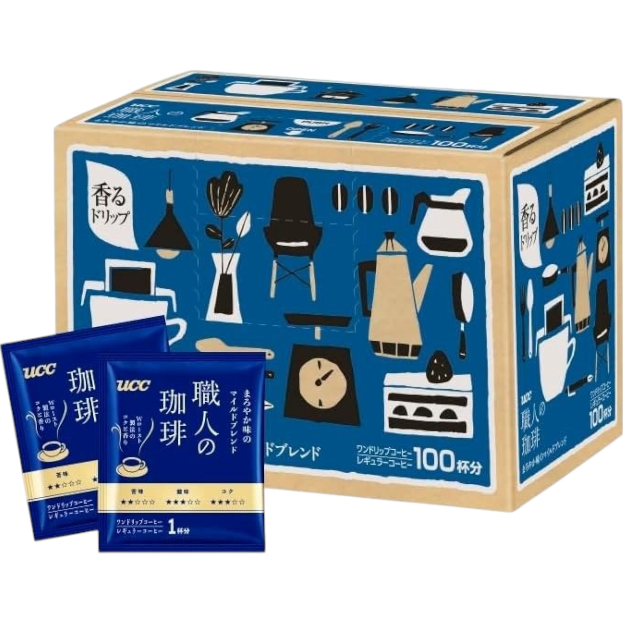 UCC Craftsman’s Coffee Drip Coffee Mild Blend 100 Packs