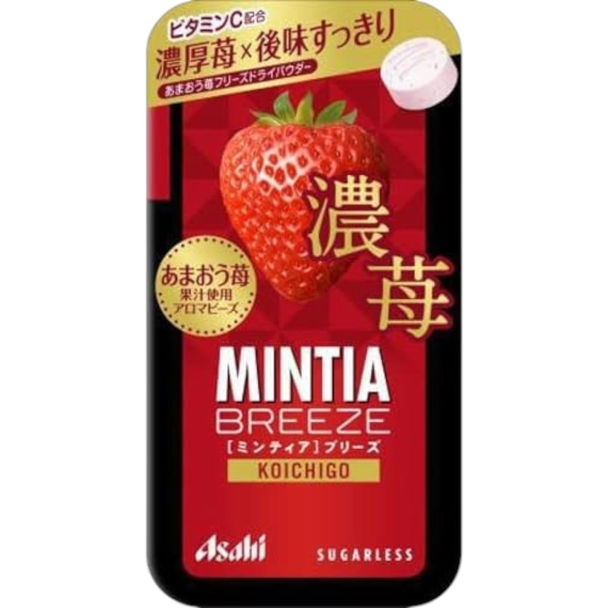 Asahi MINTIA Breeze Rich Strawberry 30 Tablets × 5 Packs