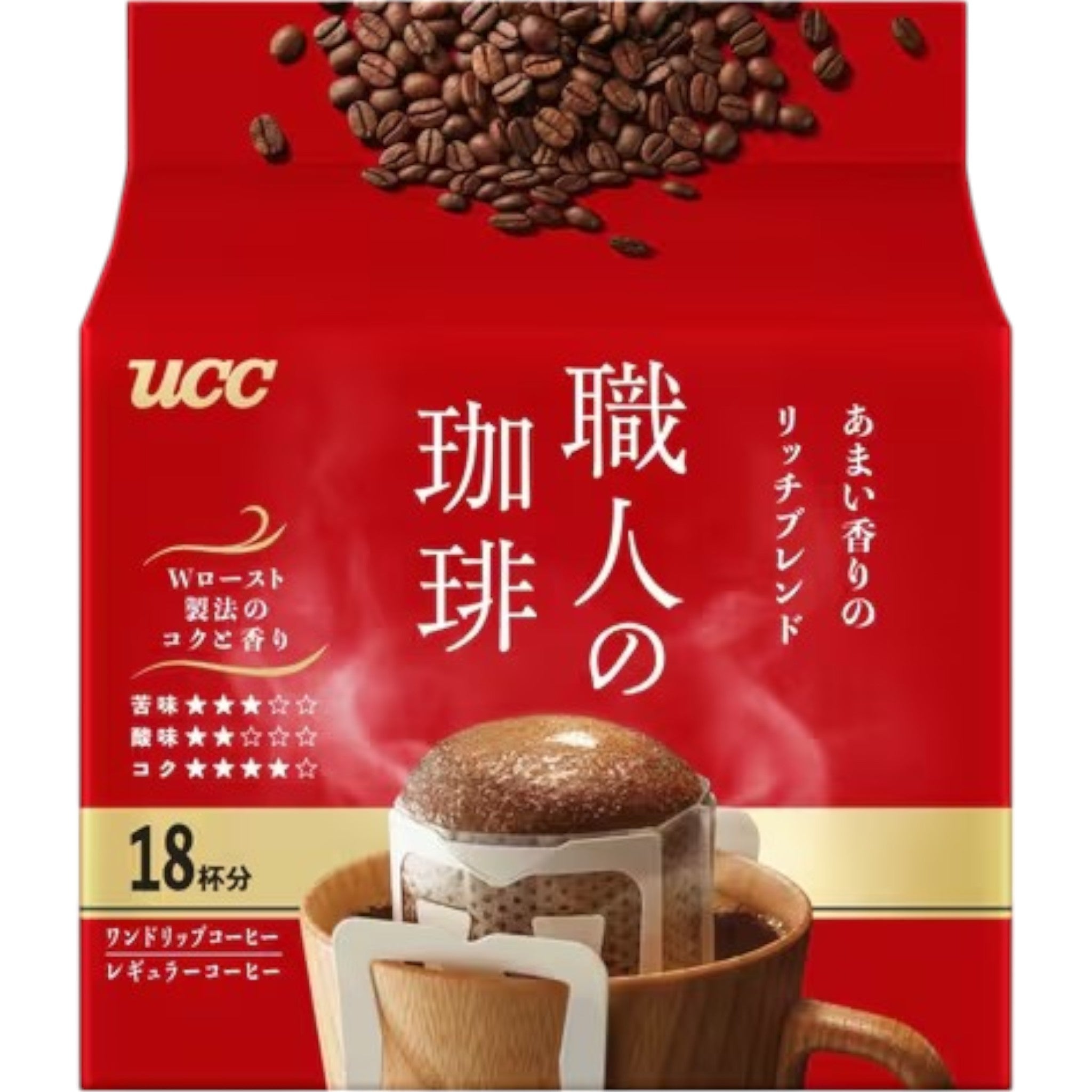 UCC Craftsman's Coffee Sweet Aroma Rich Blend 18 Packs