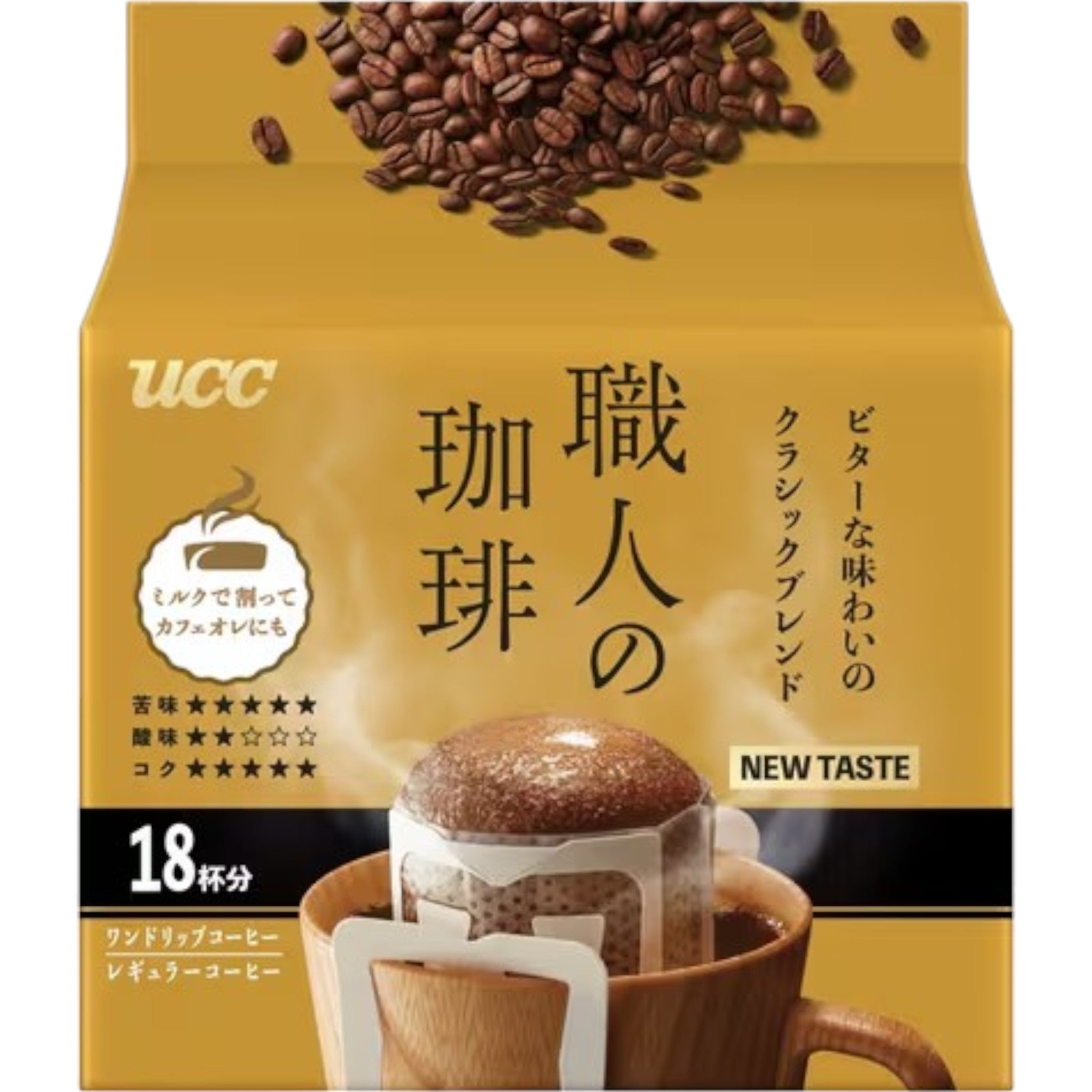 UCC Craftsman's Coffee Classic Bitter Blend 18 Packs