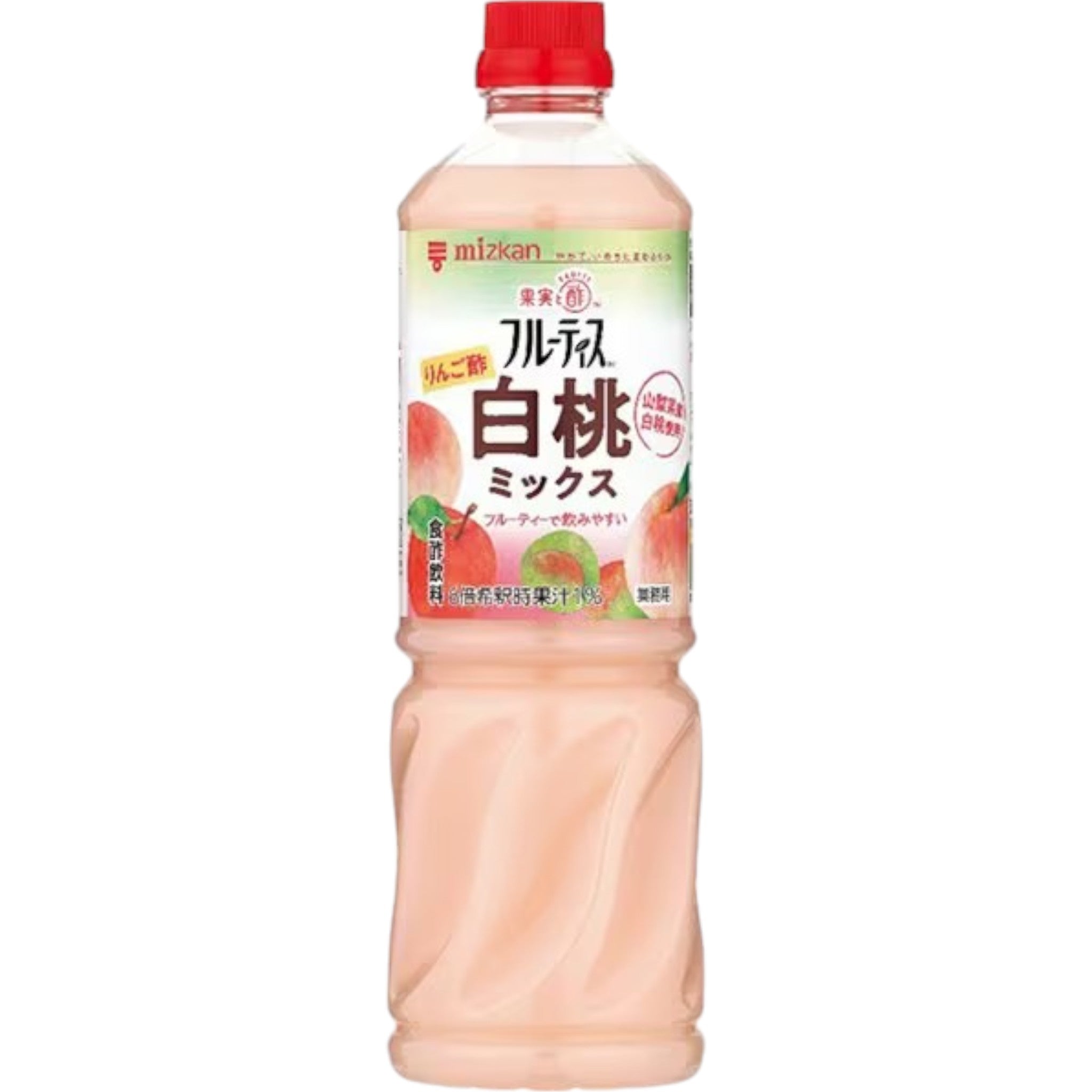 Mizkan Fruity Apple Vinegar & White Peach Mix (6x Concentrated) 1000ml