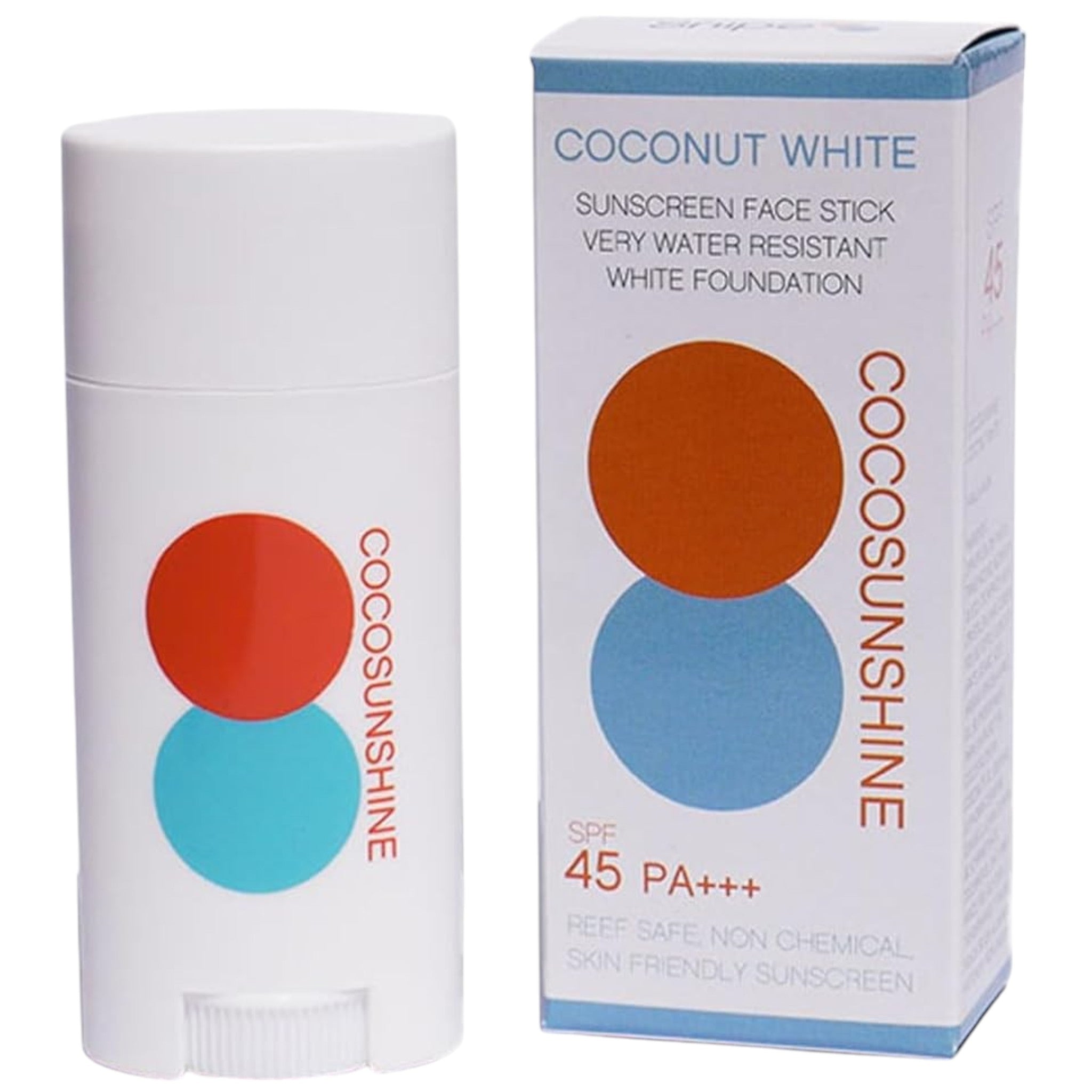 Cocosunshine Sunscreen Stick SPF 45 PA+++ Coconut White
