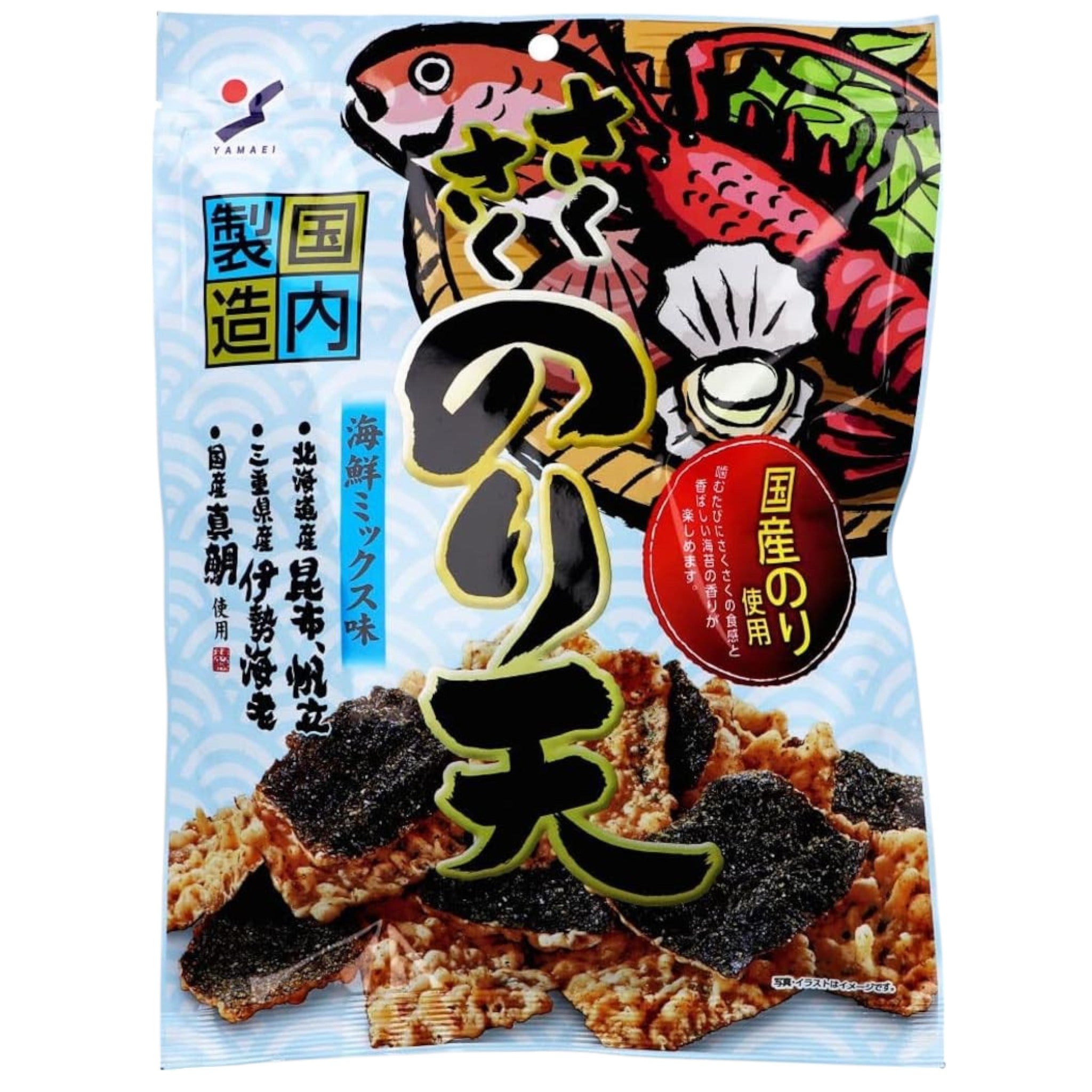 Yamaei Crispy Nori Tempura Seafood Mix Flavor 70g
