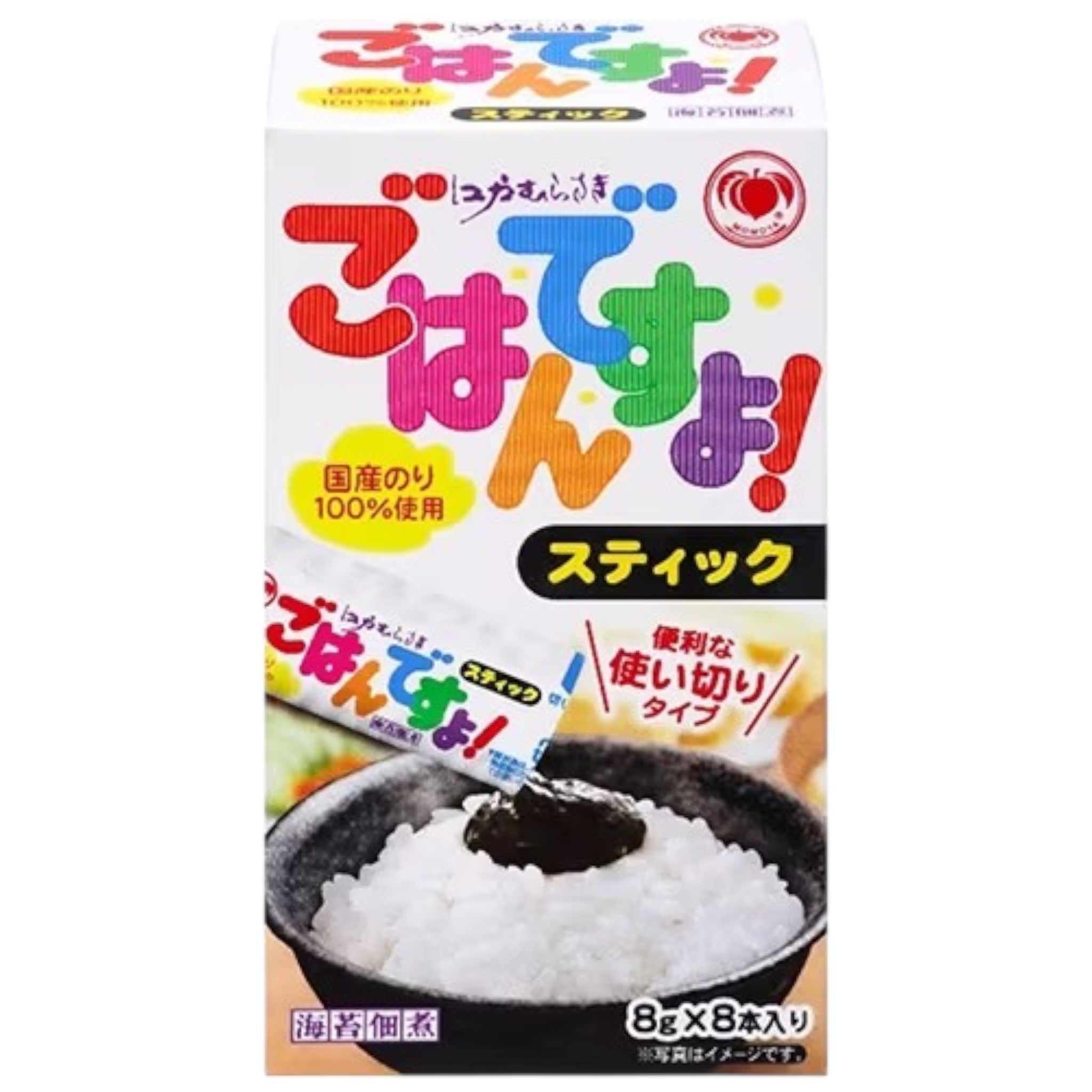 Momoya Gohan Desuyo Seaweed Paste Sticks 8g × 8 Packs