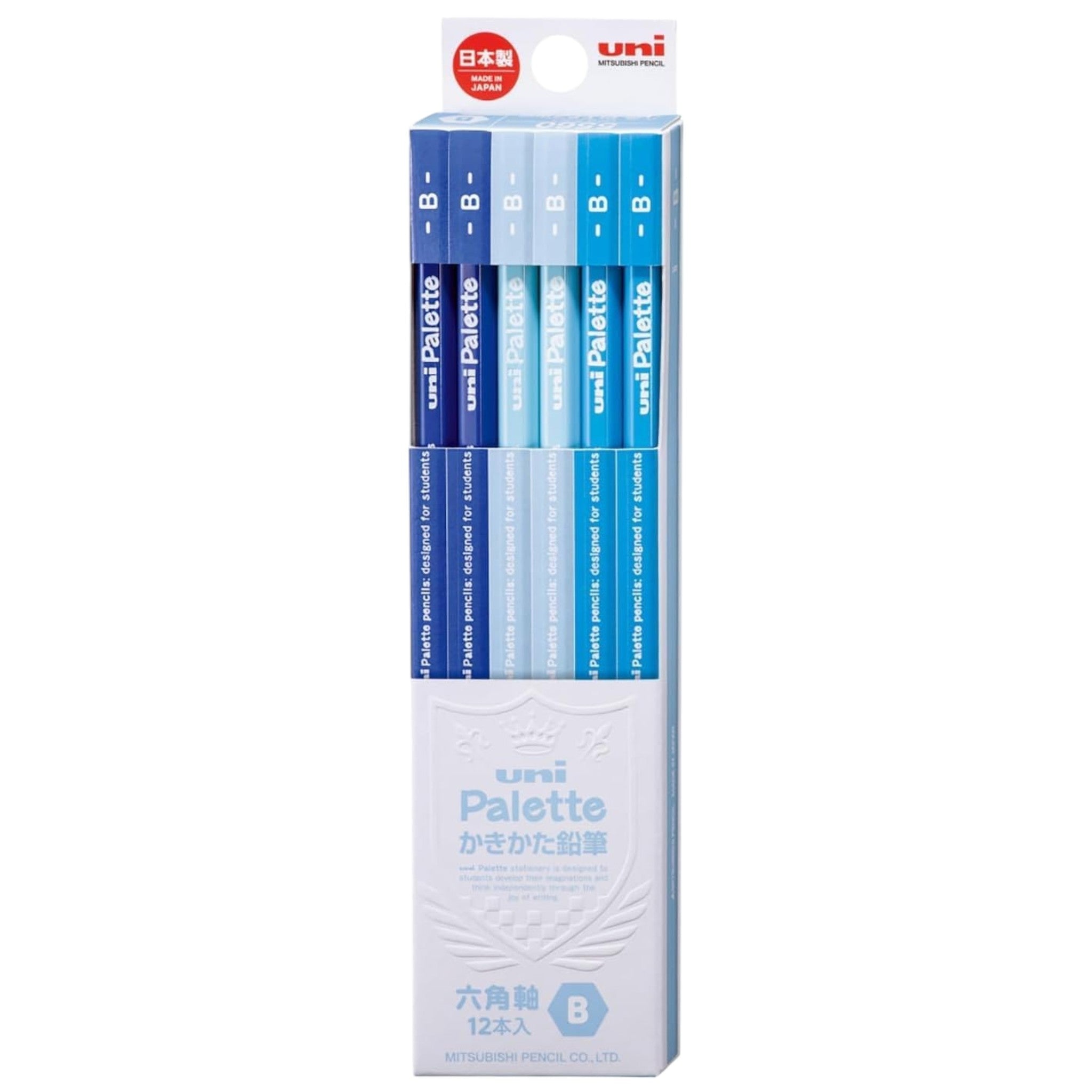 Mitsubishi Palette Pencil B 12-Pack – Pastel Blue
