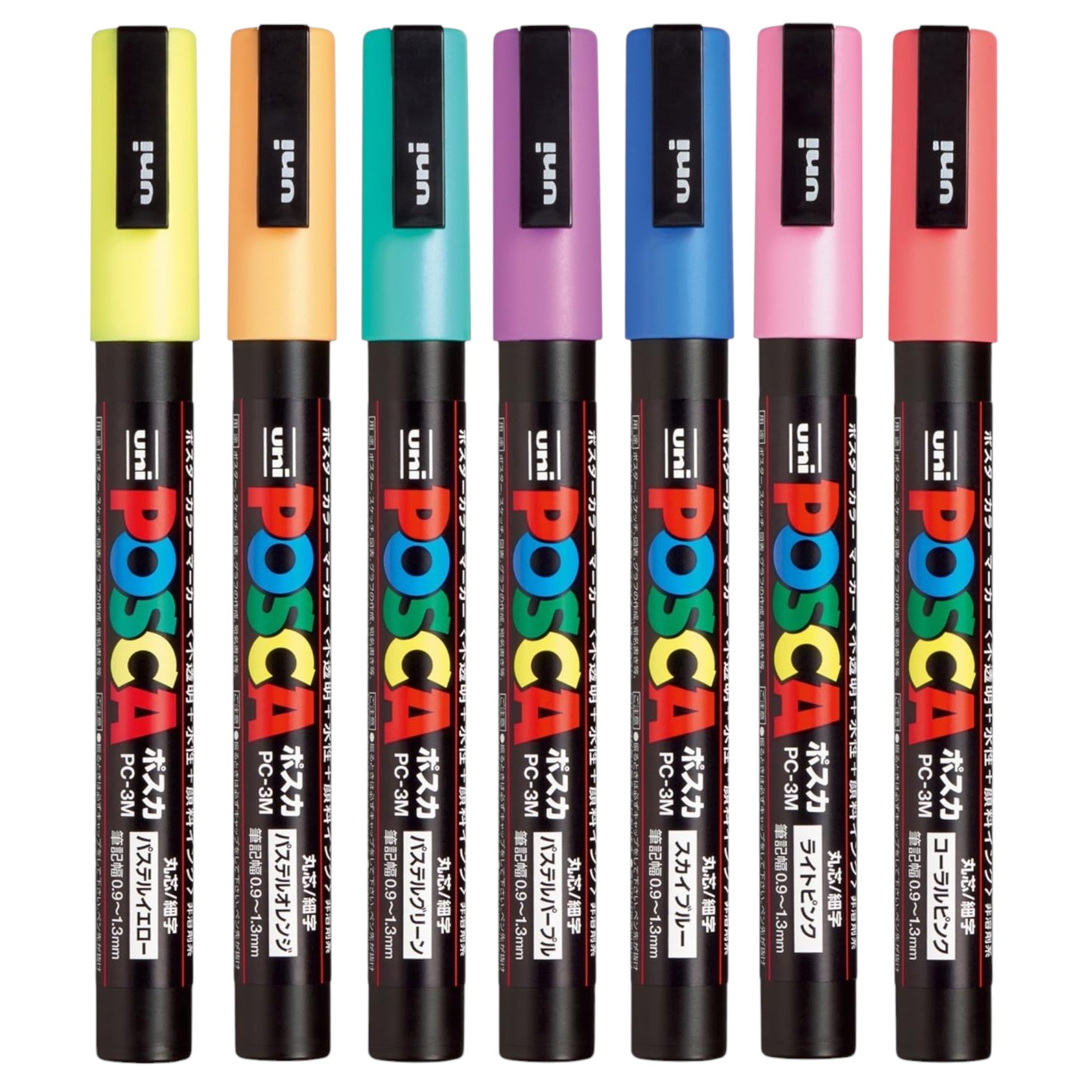 Uni Posca Paint Markers Set of 7 – Fine Tip