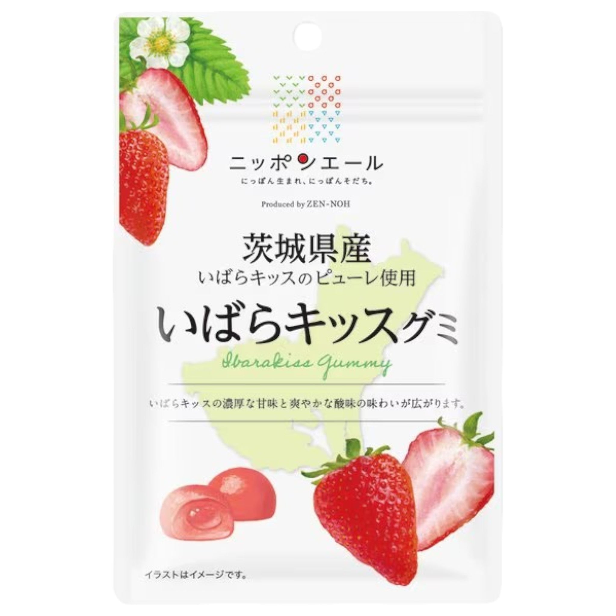 Nippon Ale Ibaraki Kiss Strawberry Gummy 40g
