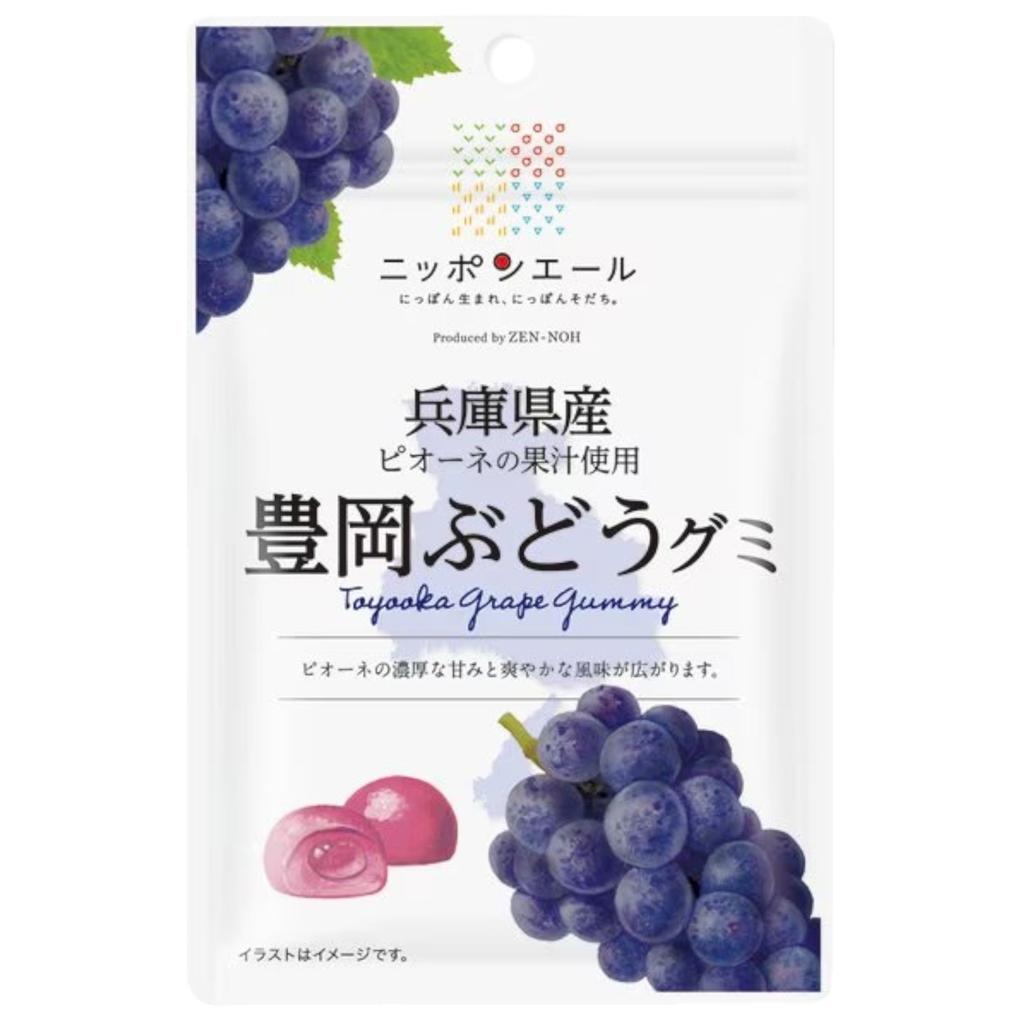 Nippon Ale Hyogo Toyooka Grape Gummy 40g