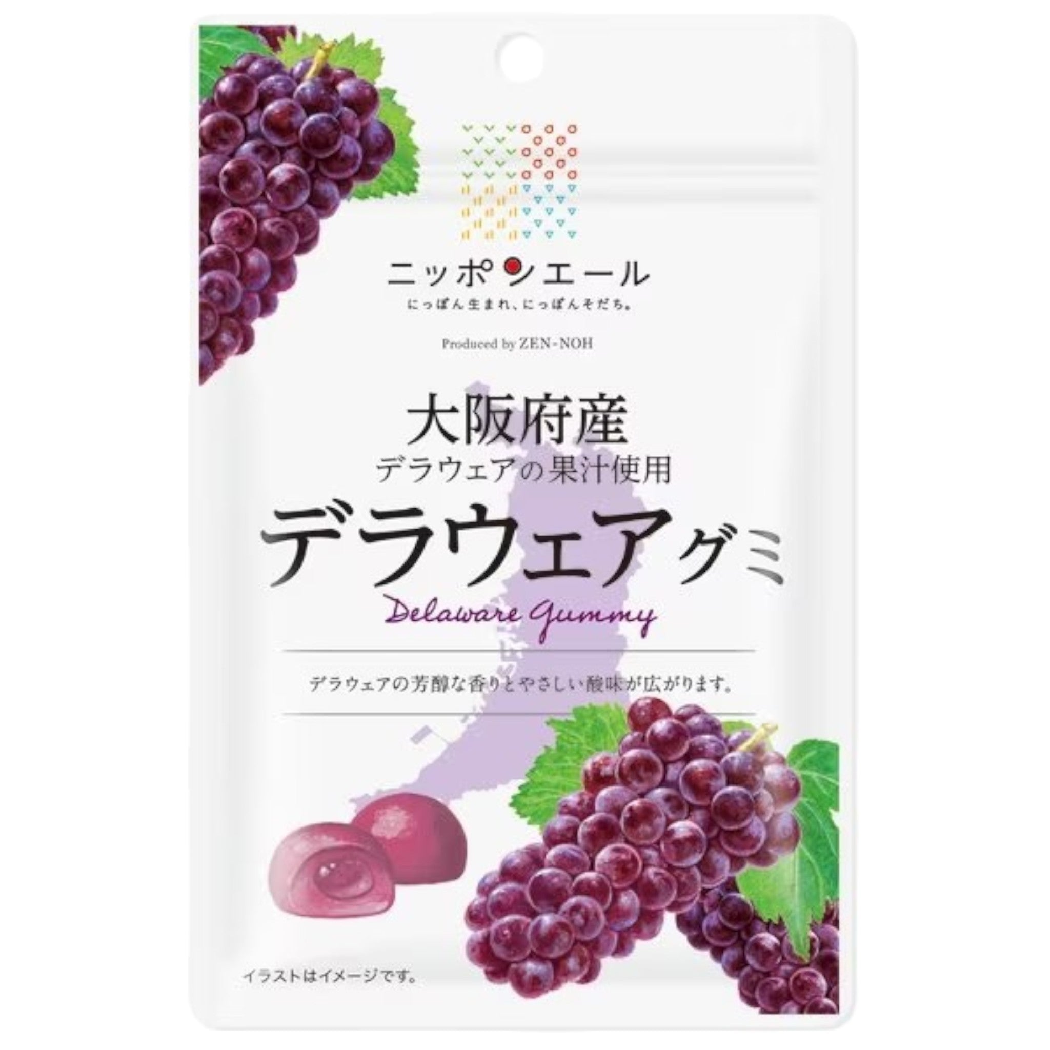 Nippon Ale Osaka Delaware Grape Gummy 40g