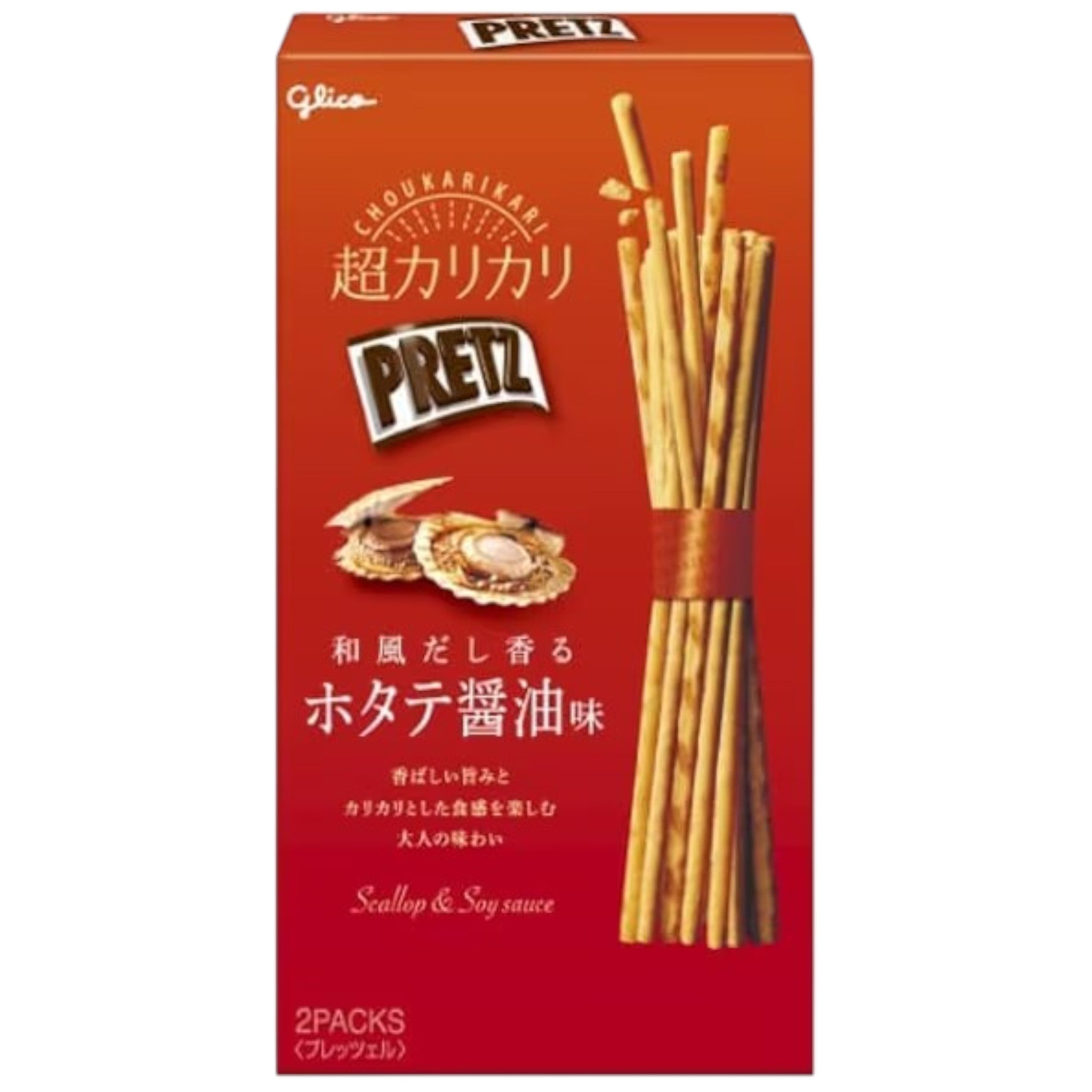 Glico Pretz Crunchy Scallop Soy Sauce Flavor 55g