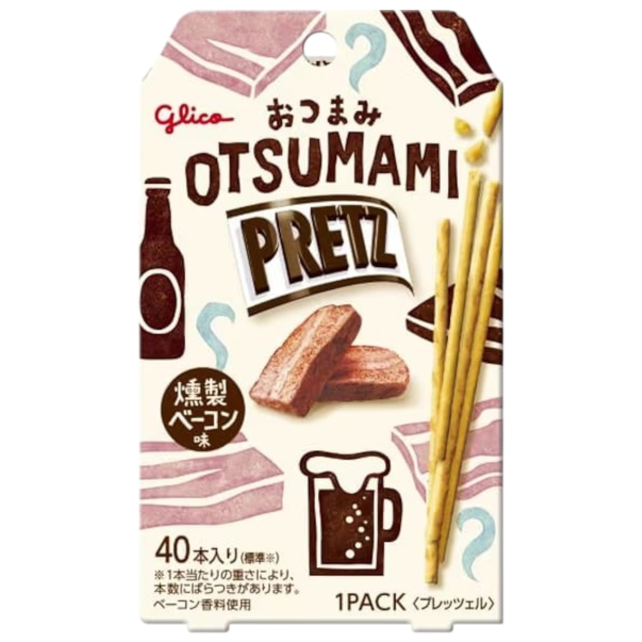 Glico Otsumami Pretz Smoked Bacon Flavor 24g