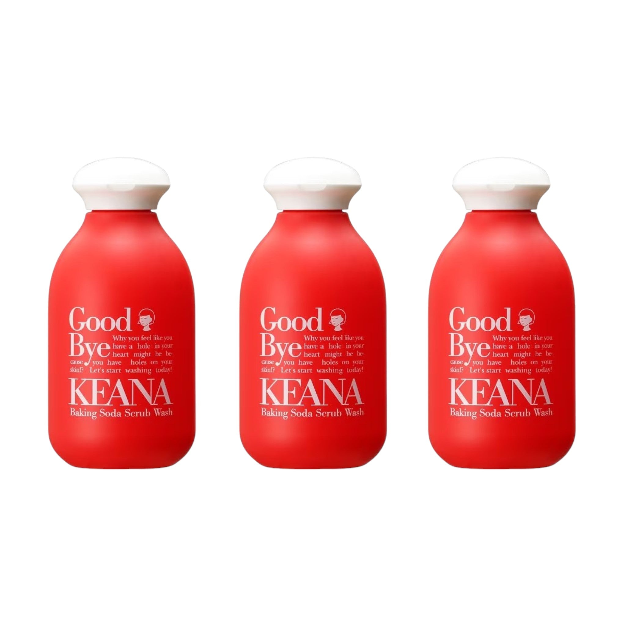 Keana Nadeshiko Baking Soda Scrub Face Wash (3 Packs)