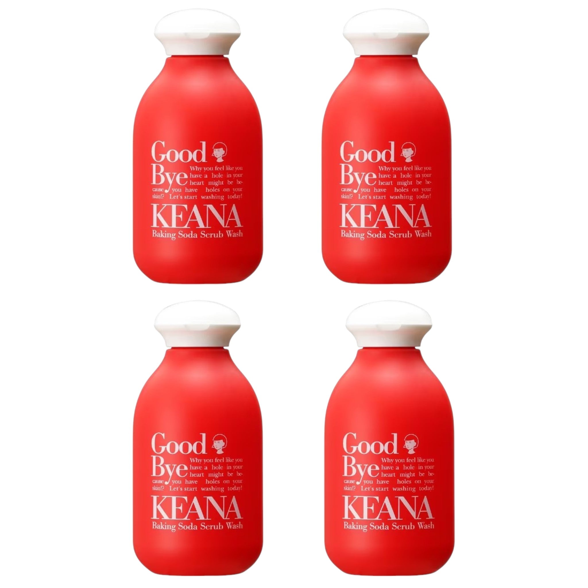 Keana Nadeshiko Baking Soda Scrub Face Wash (4 Packs)