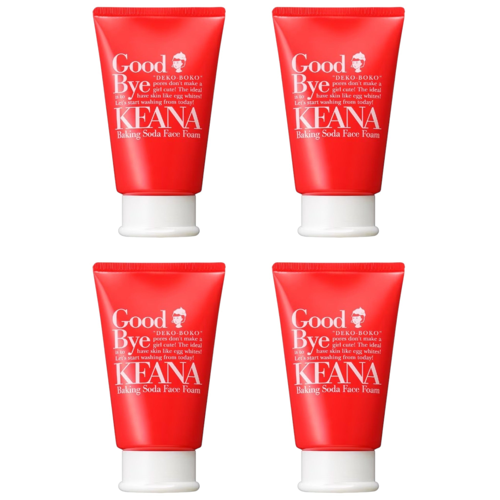 Keana Nadeshiko Baking Soda Foam Face Wash (4 Packs)