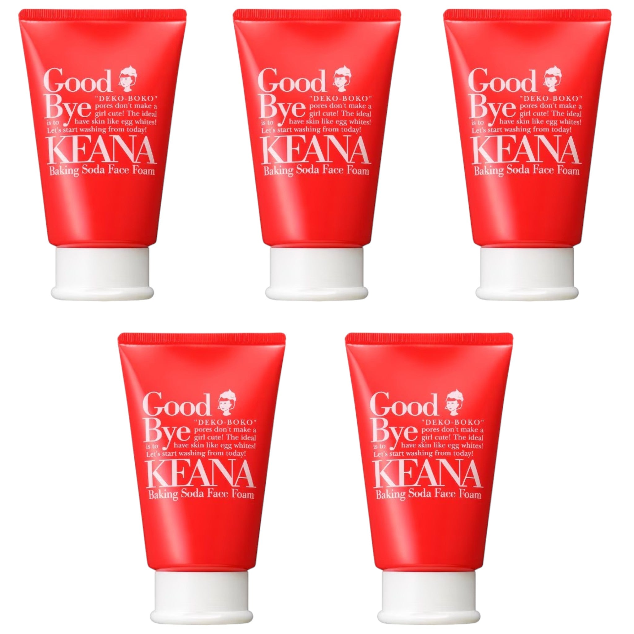 Keana Nadeshiko Baking Soda Foam Face Wash (5 Packs)