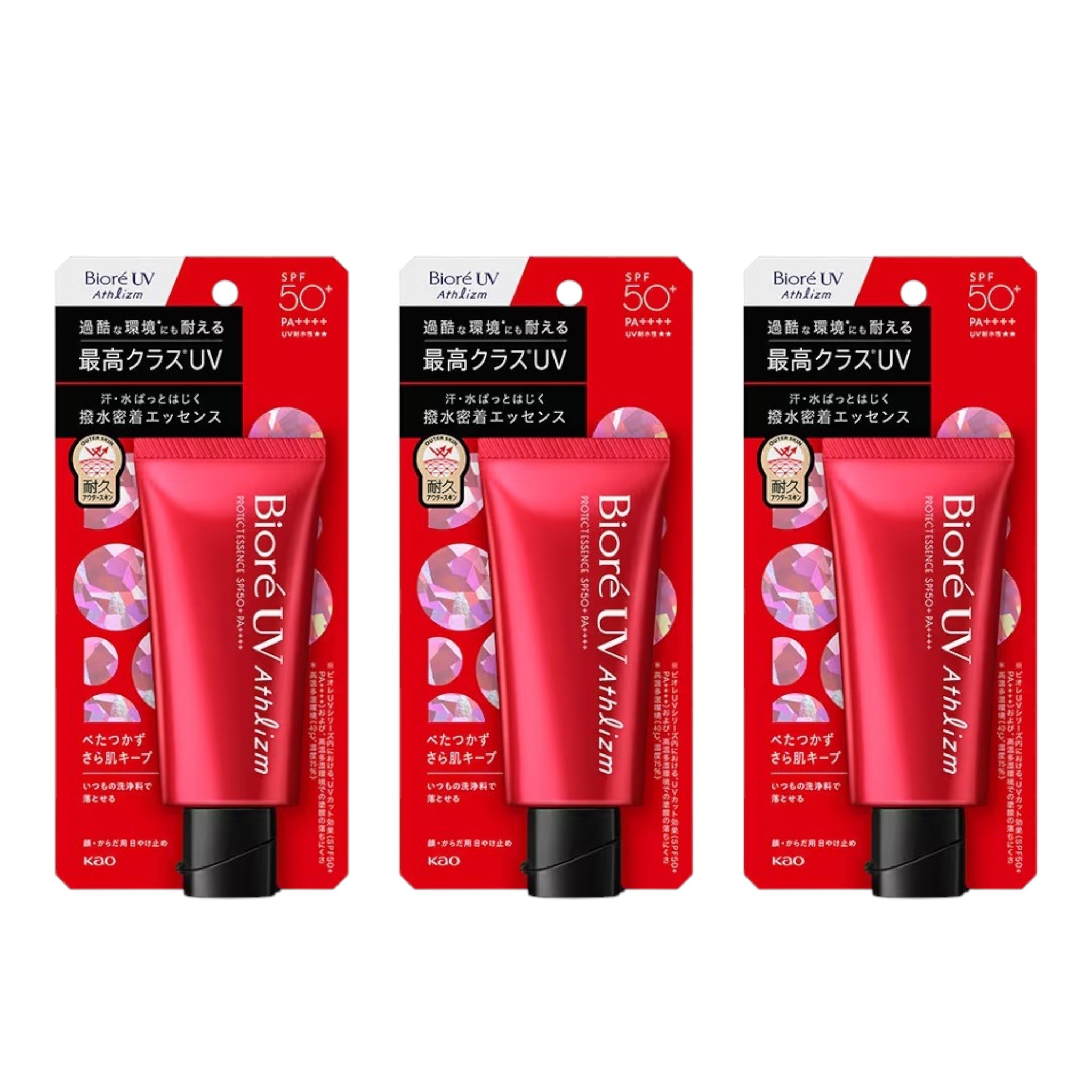 Biore UV Athlizm Protect Essence SPF50+ PA++++ 70g (3 Packs)