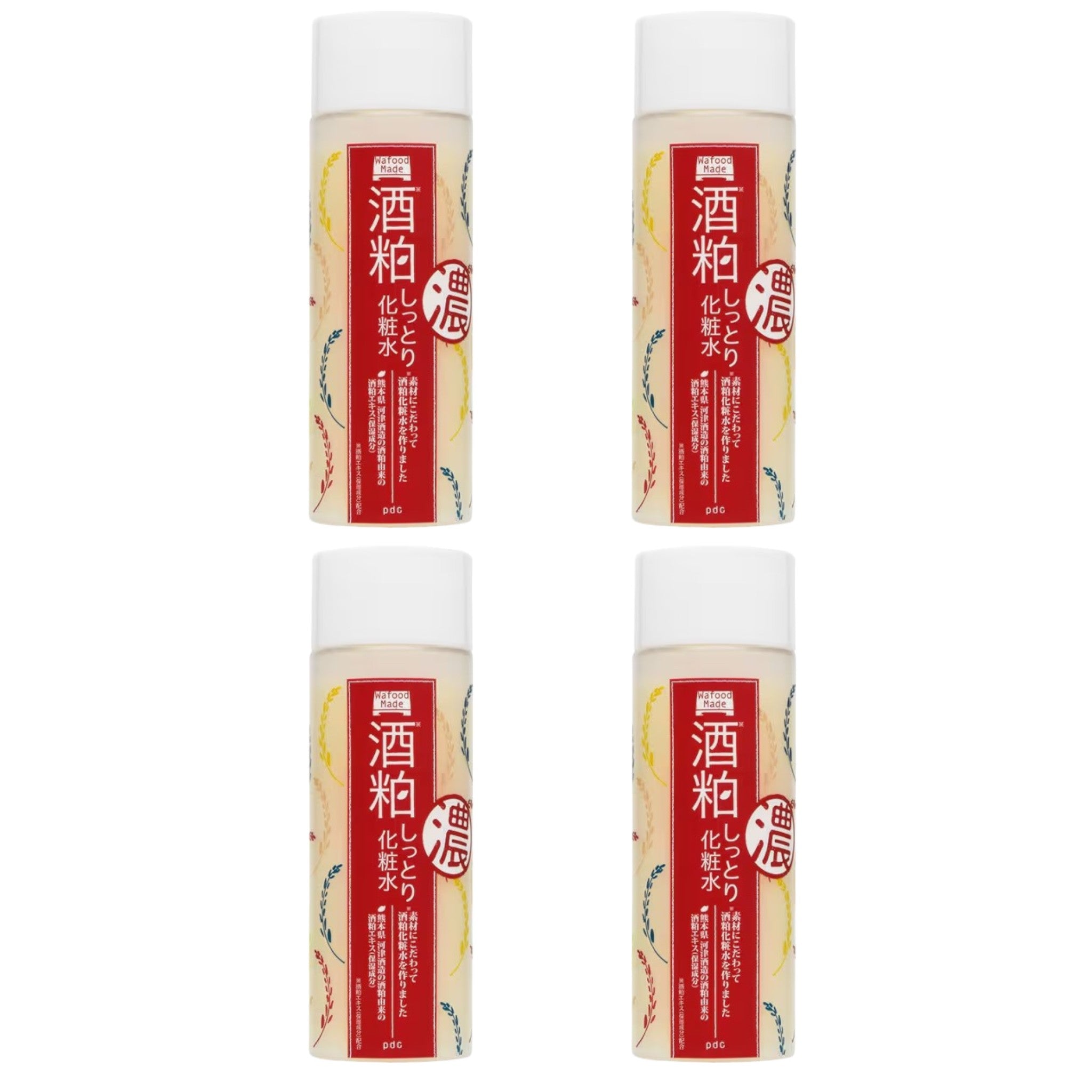 Wafood Made Fermented Rice Moisturizing Lotion 190ml (4 Packs)