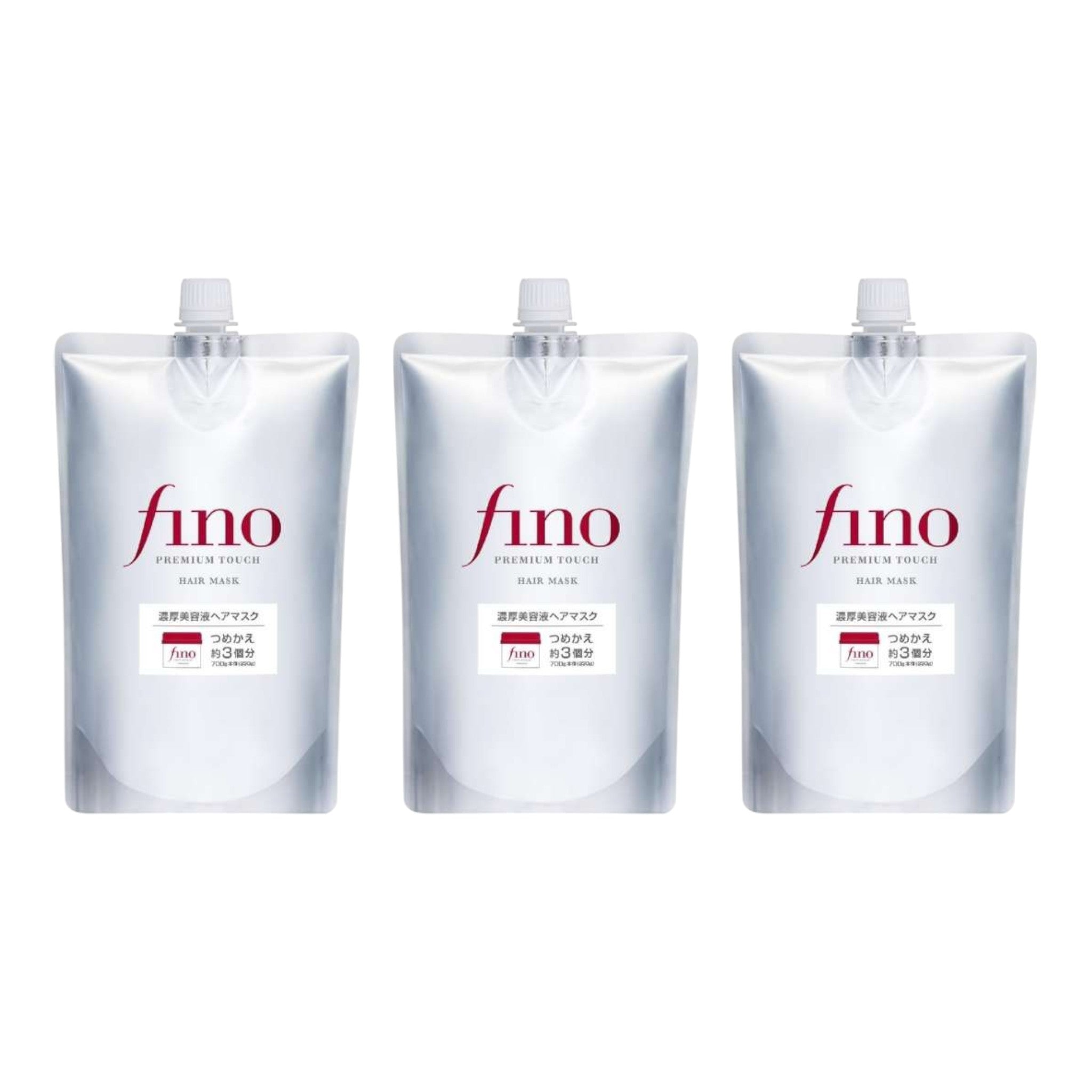 Fino Premium Touch Hair Mask Refill 700g (3 Packs)