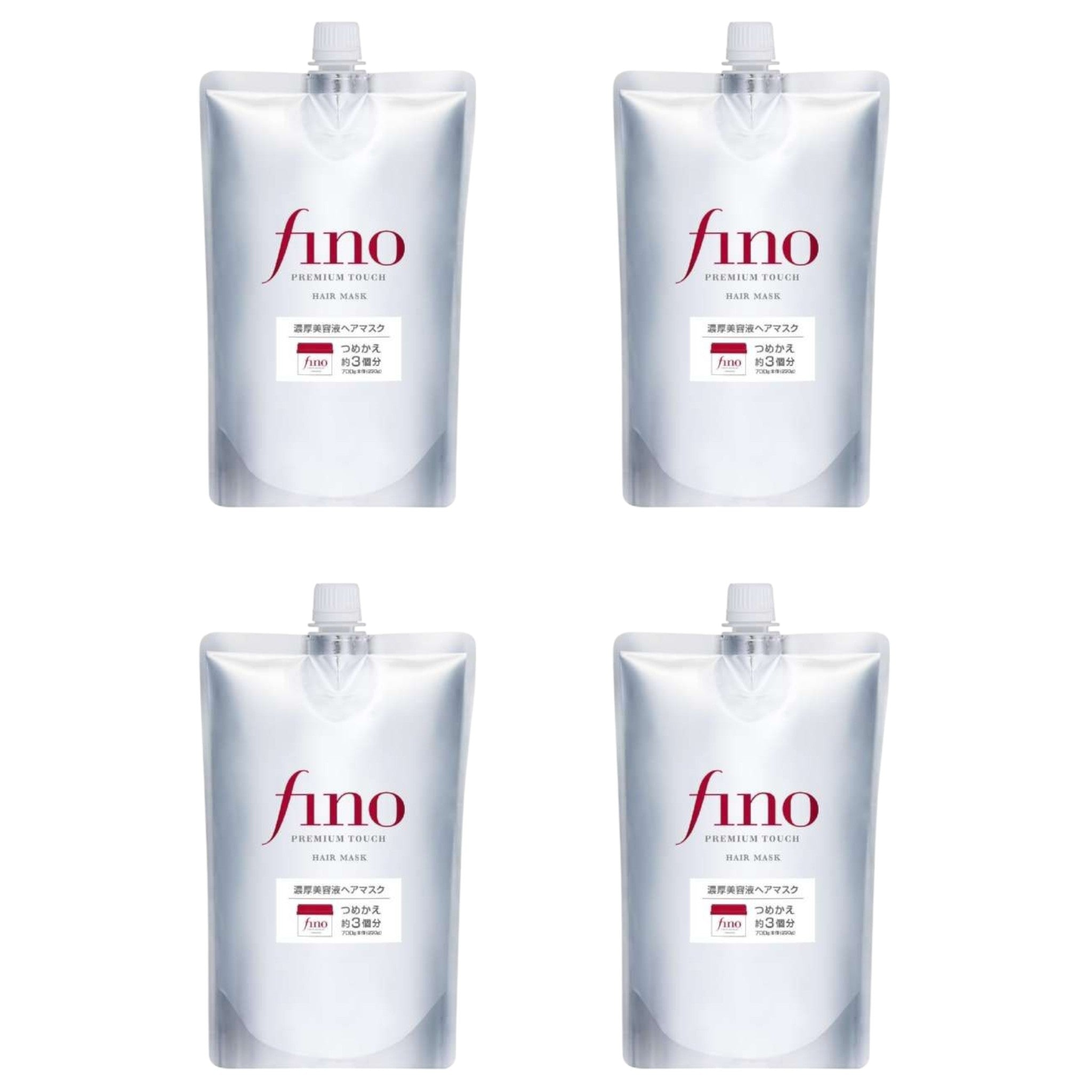 Fino Premium Touch Hair Mask Refill 700g (4 Packs)