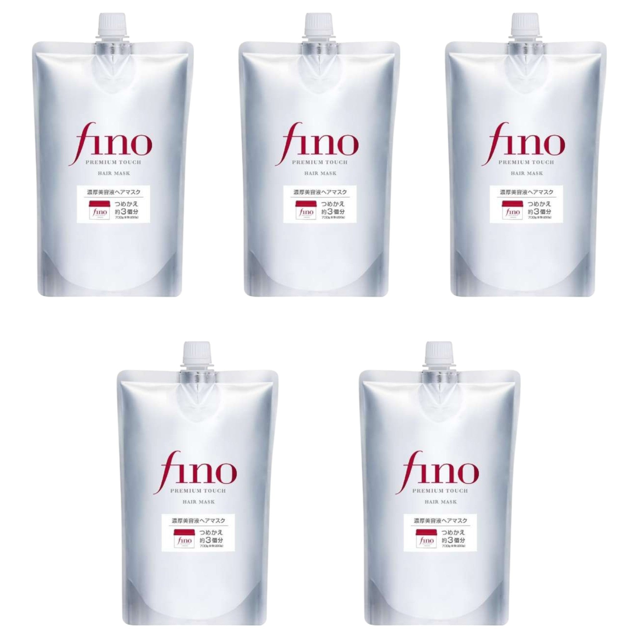 Fino Premium Touch Hair Mask Refill 700g (5 Packs)
