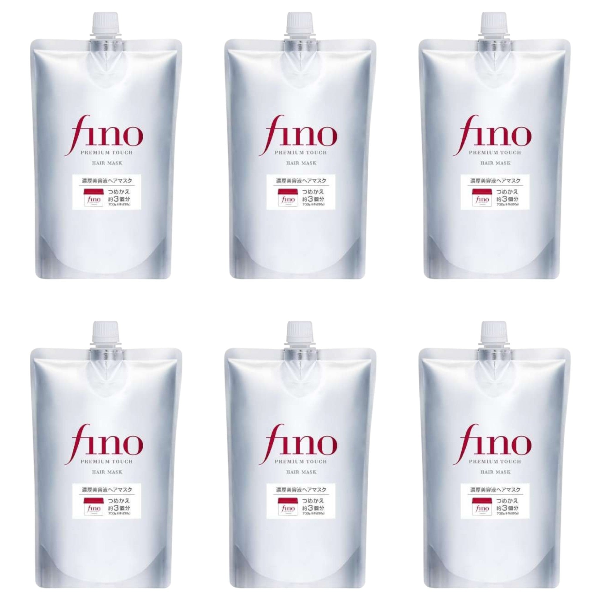 Fino Premium Touch Hair Mask Refill 700g (6 Packs)