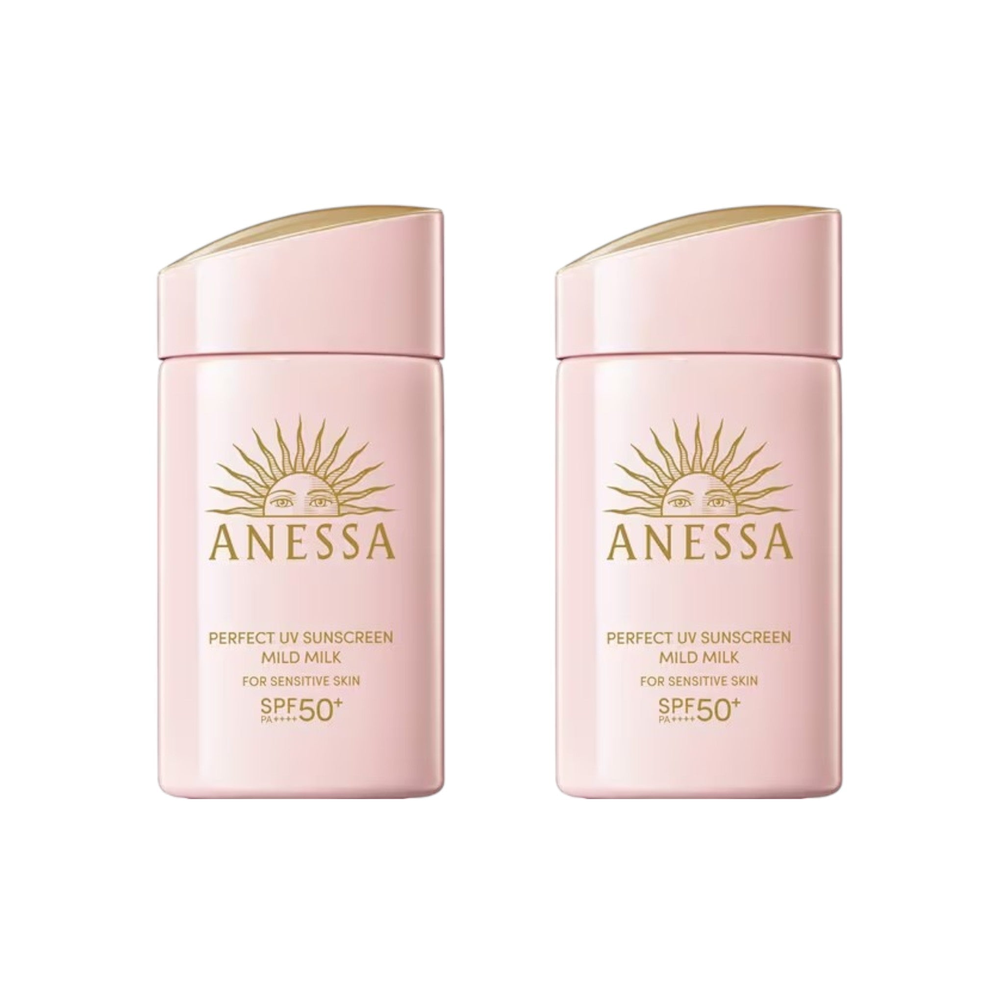 ANESSA Perfect UV Mild Milk NA 60ml SPF50+ PA++++ (2 Packs)