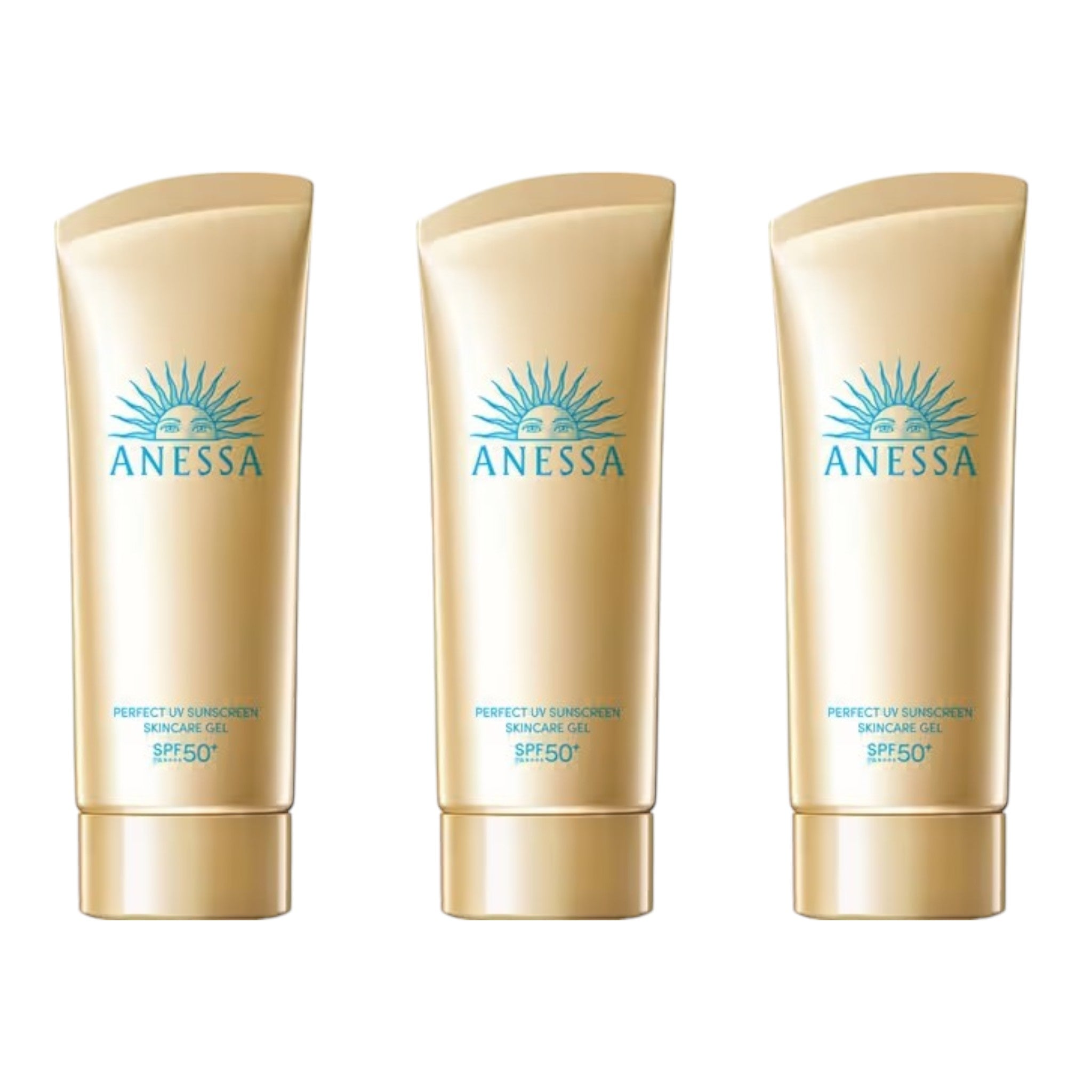 ANESSA Perfect UV Skincare Gel NA 90g SPF50+ PA++++ (3 Packs)