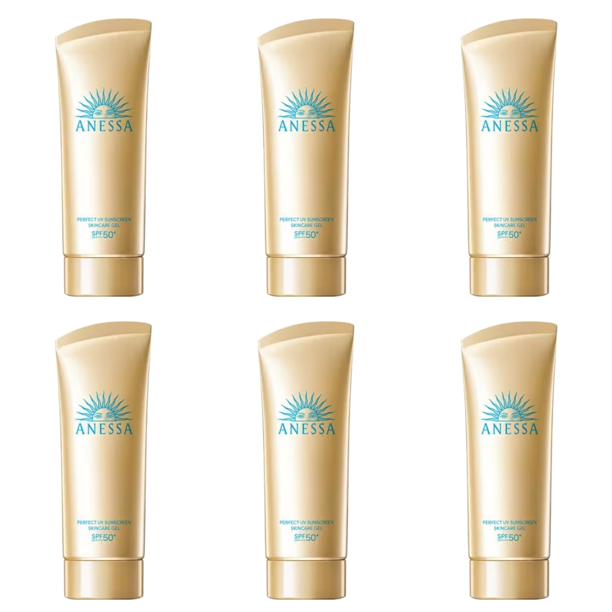 ANESSA Perfect UV Skincare Gel NA 90g SPF50+ PA++++ (6 Packs)